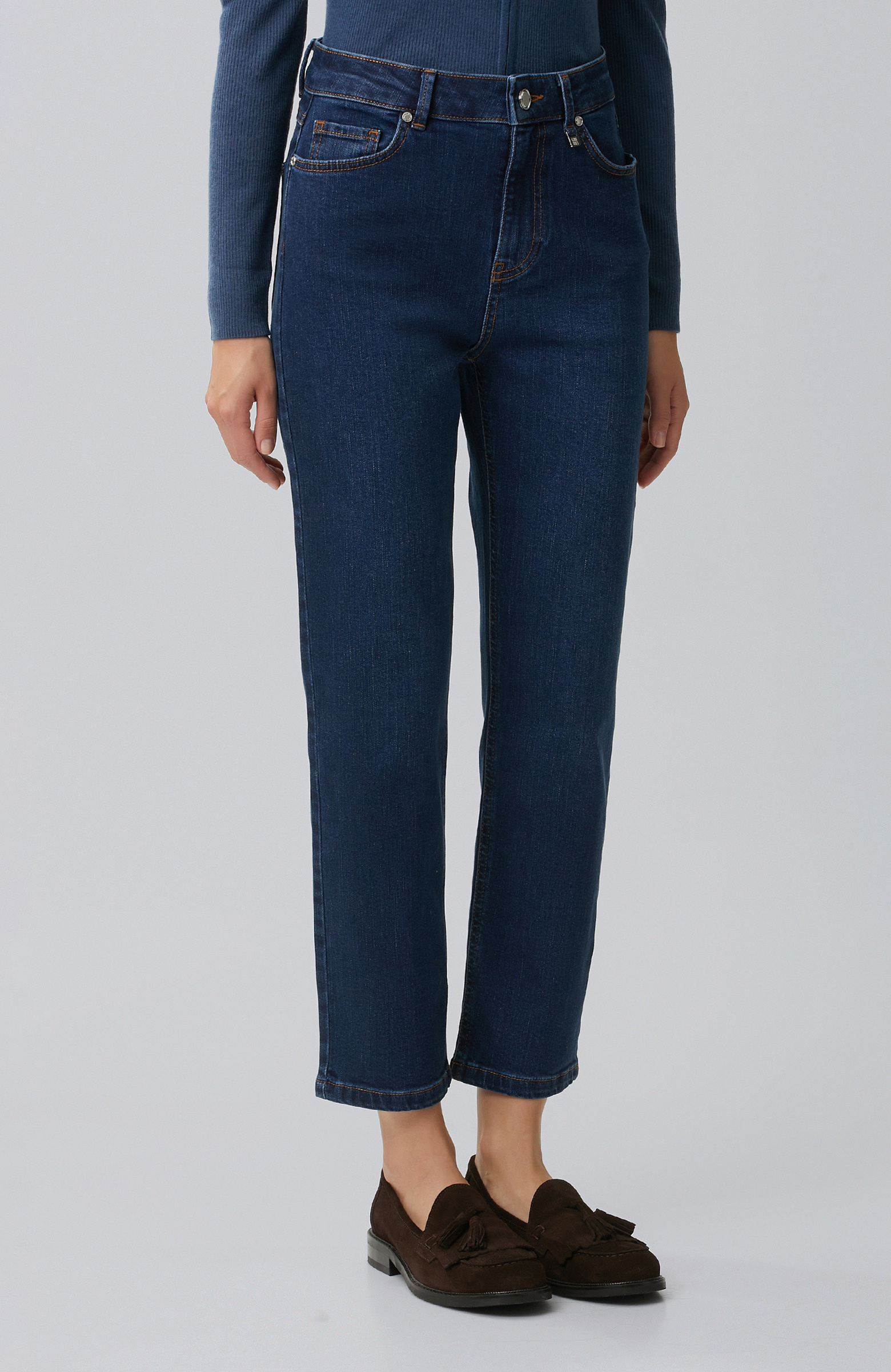İndigo Slim Fit Denim Pantolon