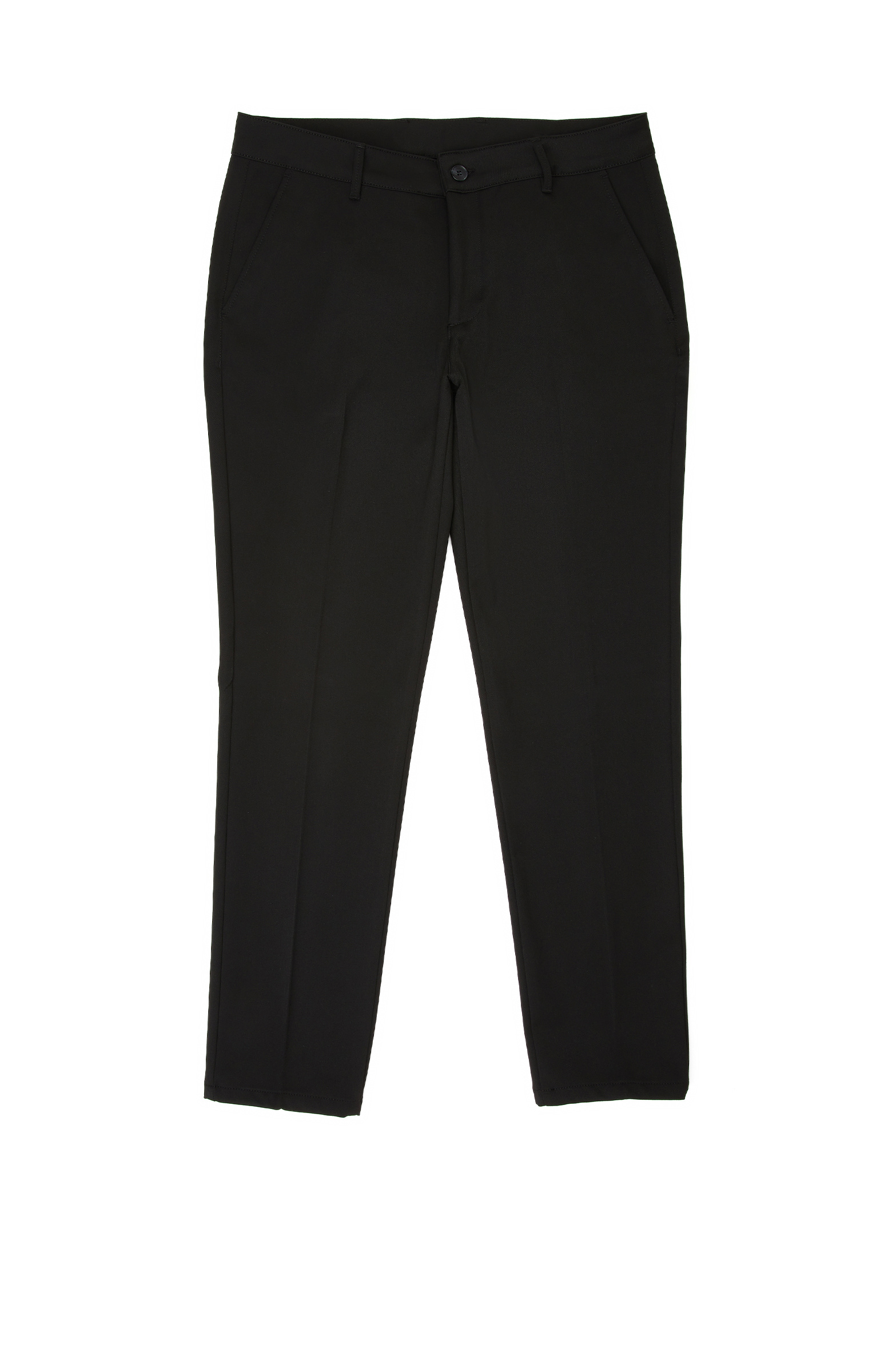 Siyah Slim Fit Düz Dokuma Pantolon