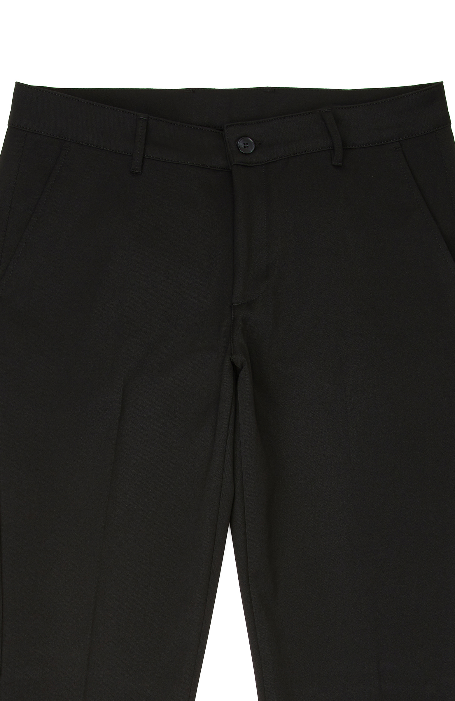 Siyah Slim Fit Düz Dokuma Pantolon