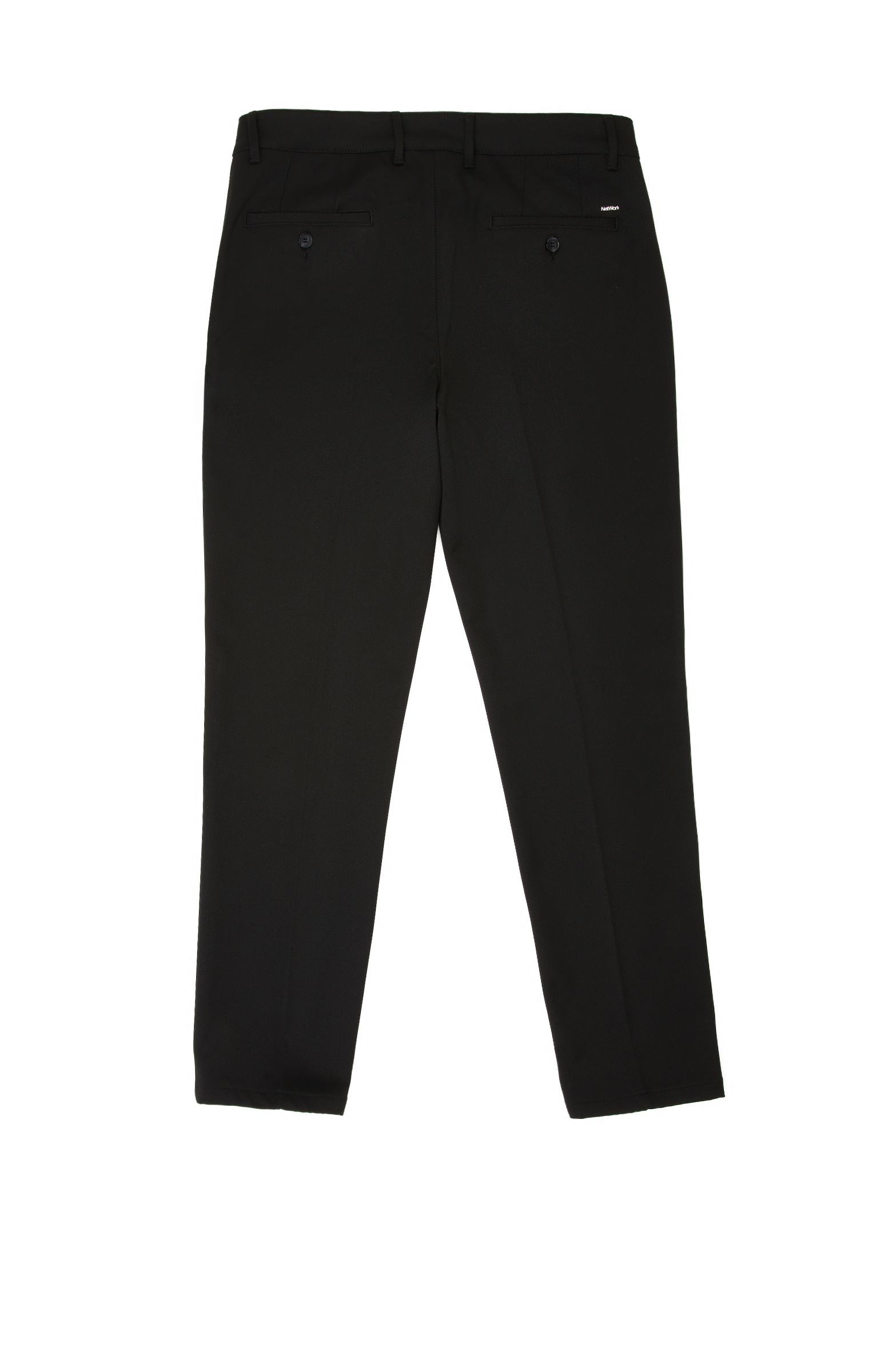 Siyah Slim Fit Düz Dokuma Pantolon