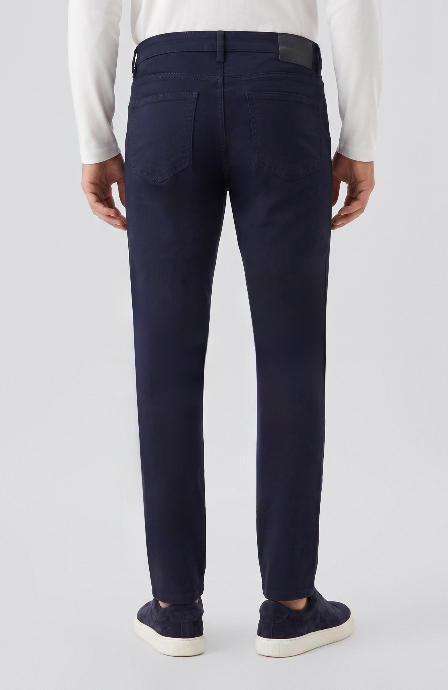 Lacivert Armür Desen Casual Pantolon