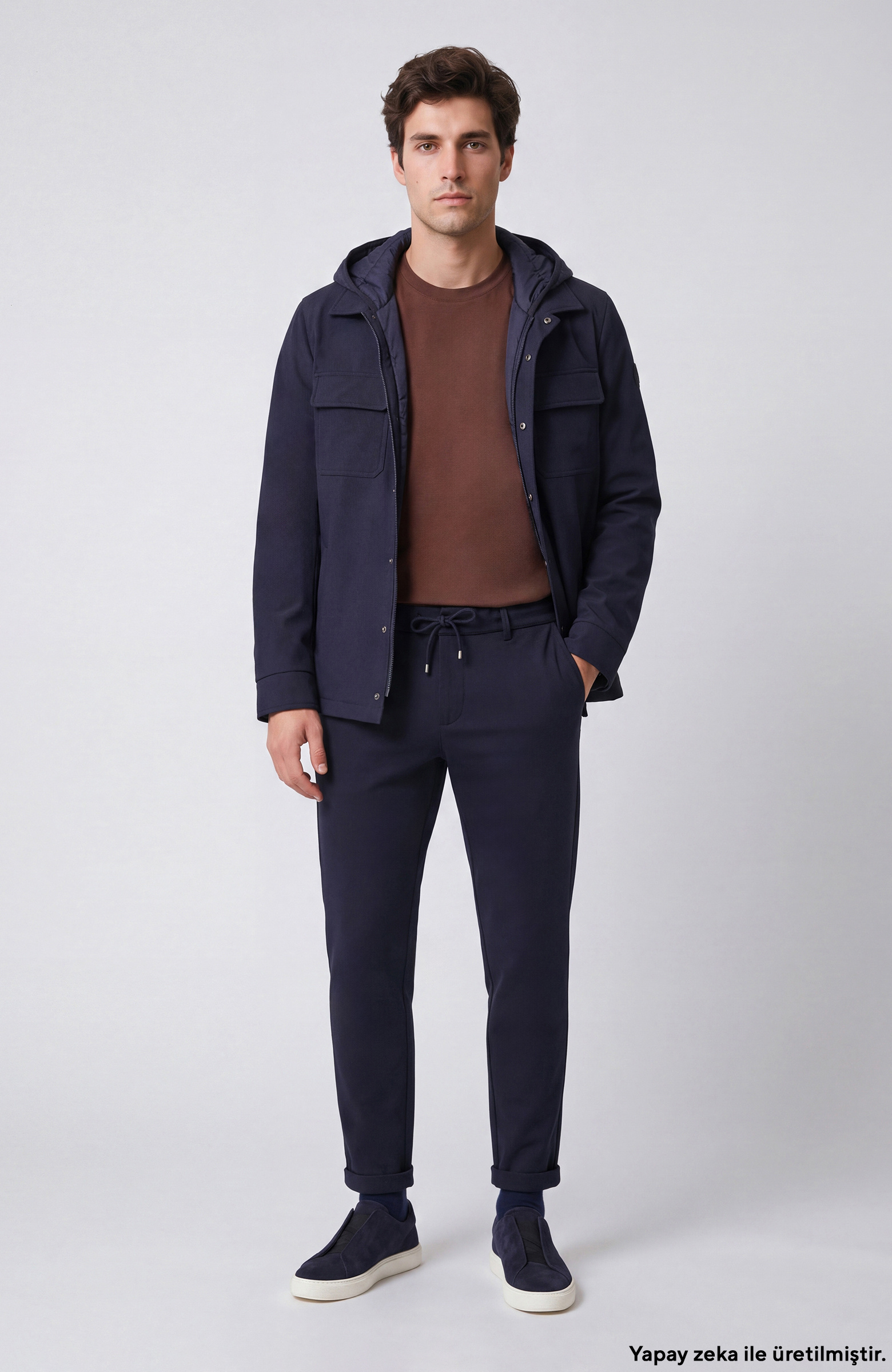 Lacivert Jogger Örme Pantolon