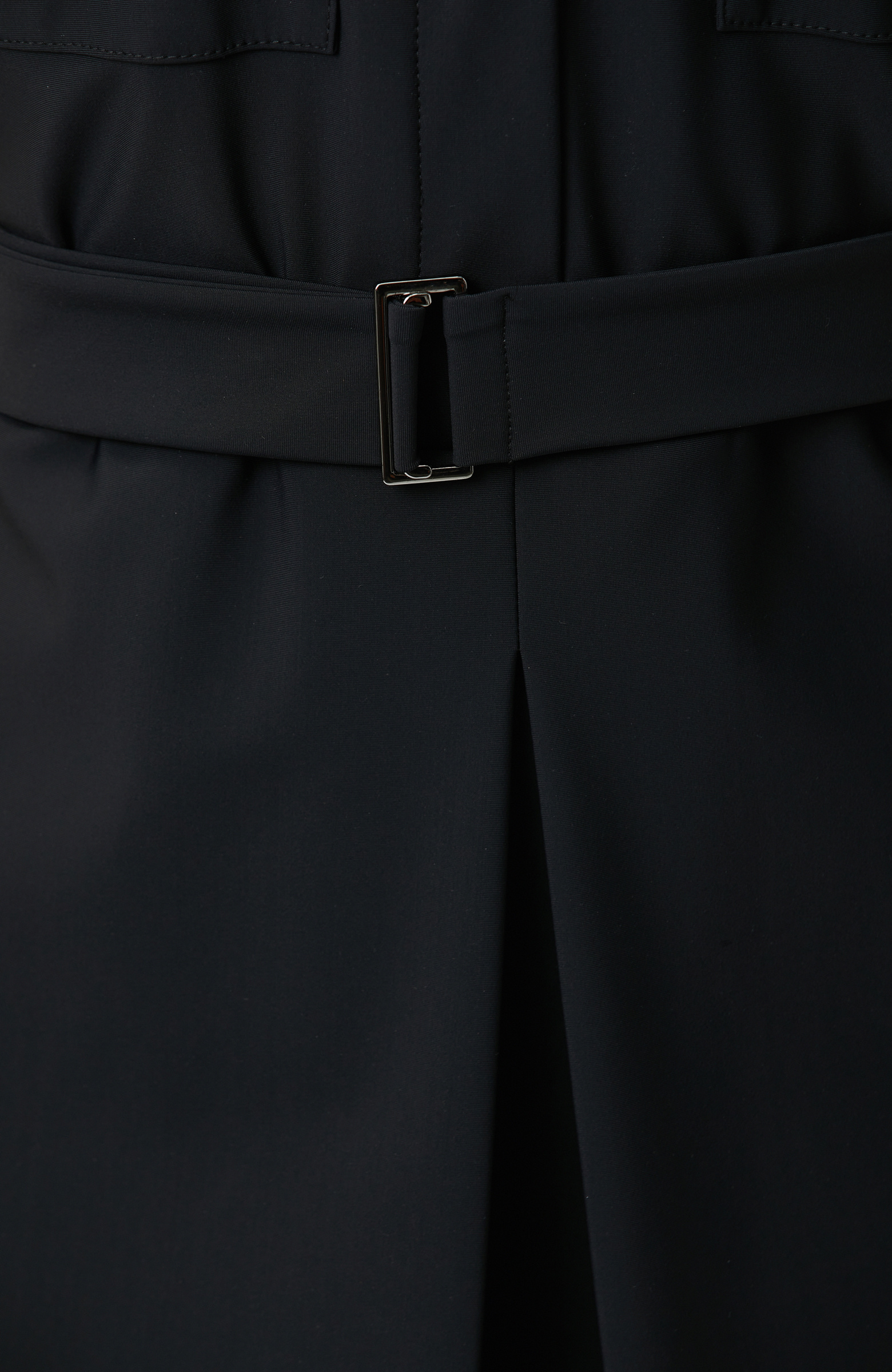 N-Tech Black Buckle Belt Detailed Dress