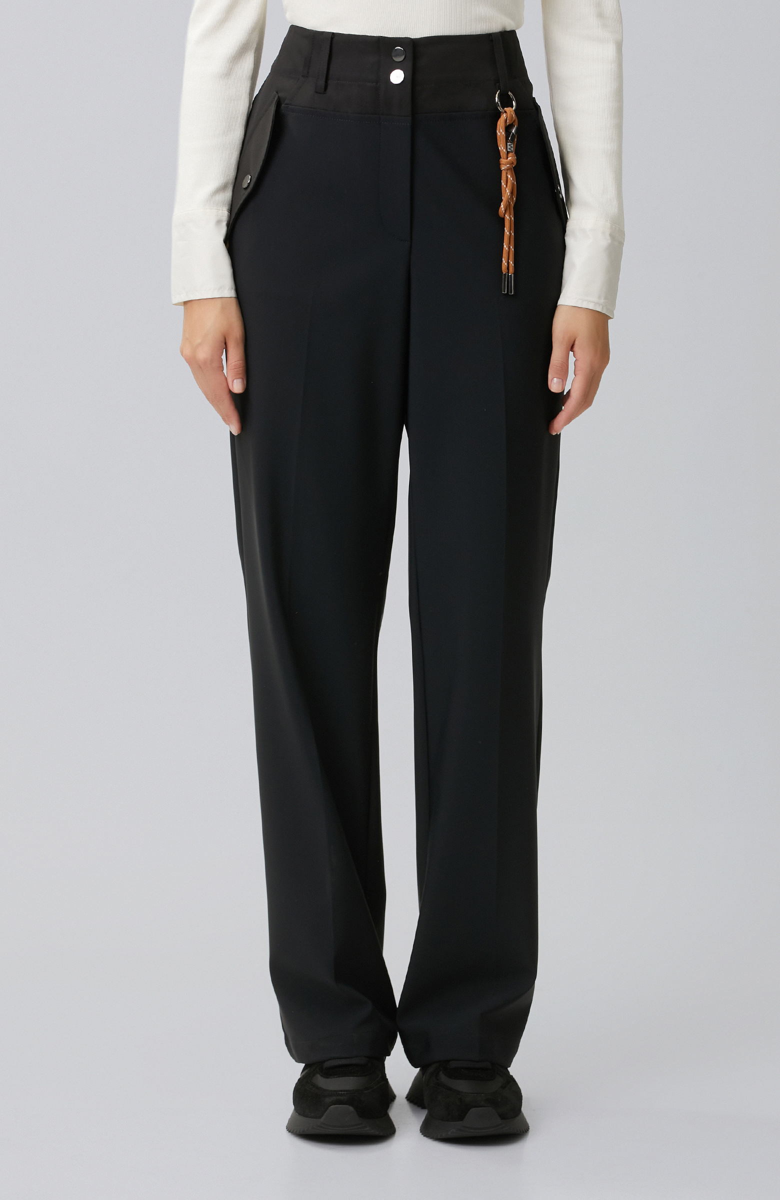 N-Tech Black Straight Pants