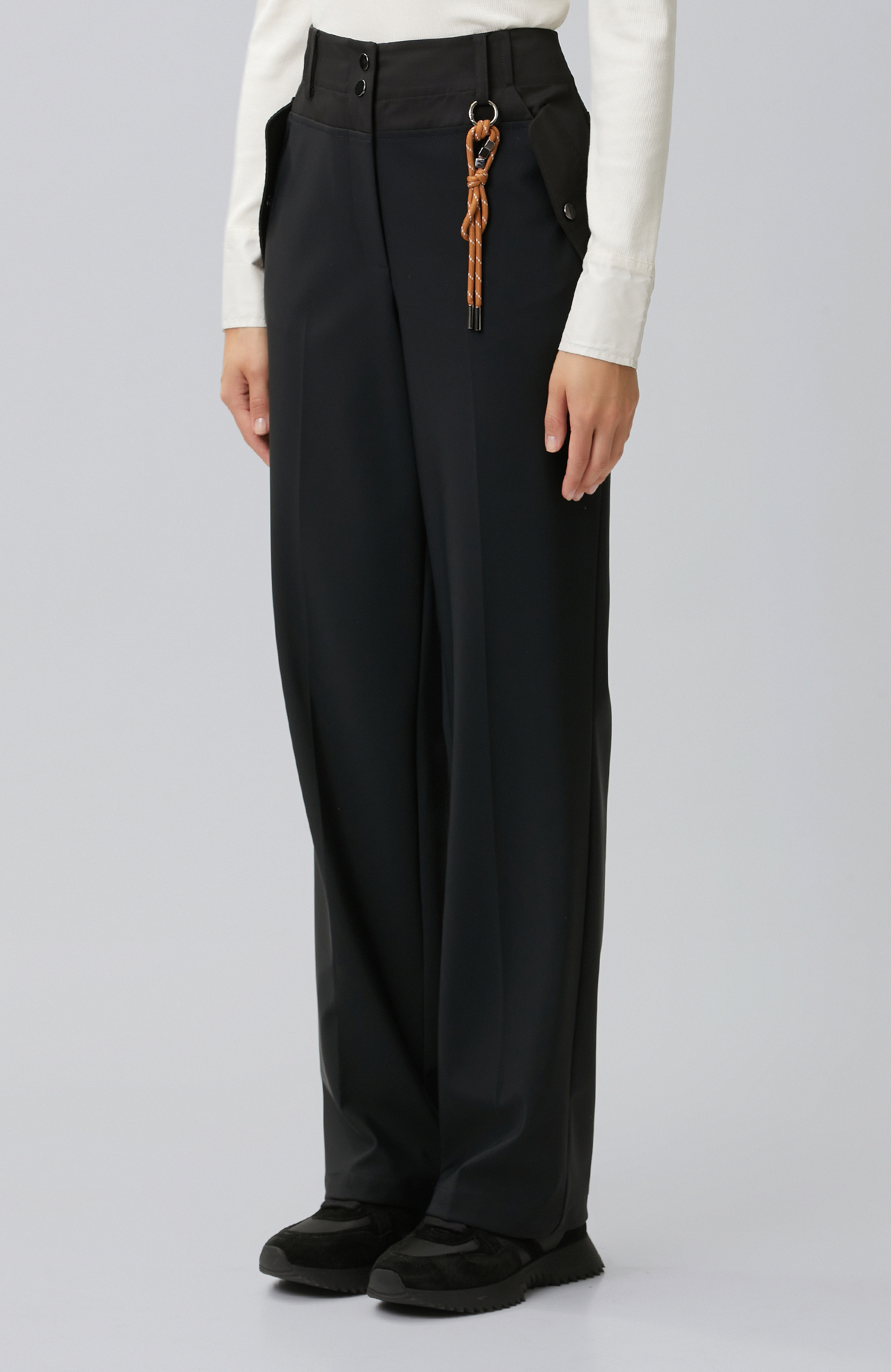 N-Tech Black Straight Pants