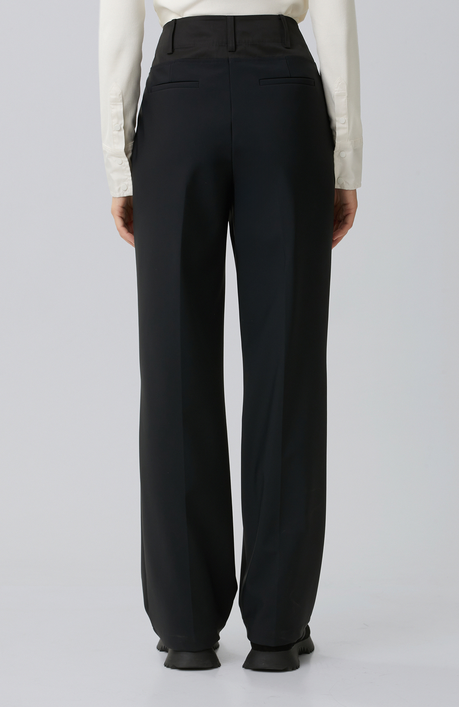 N-Tech Black Straight Pants