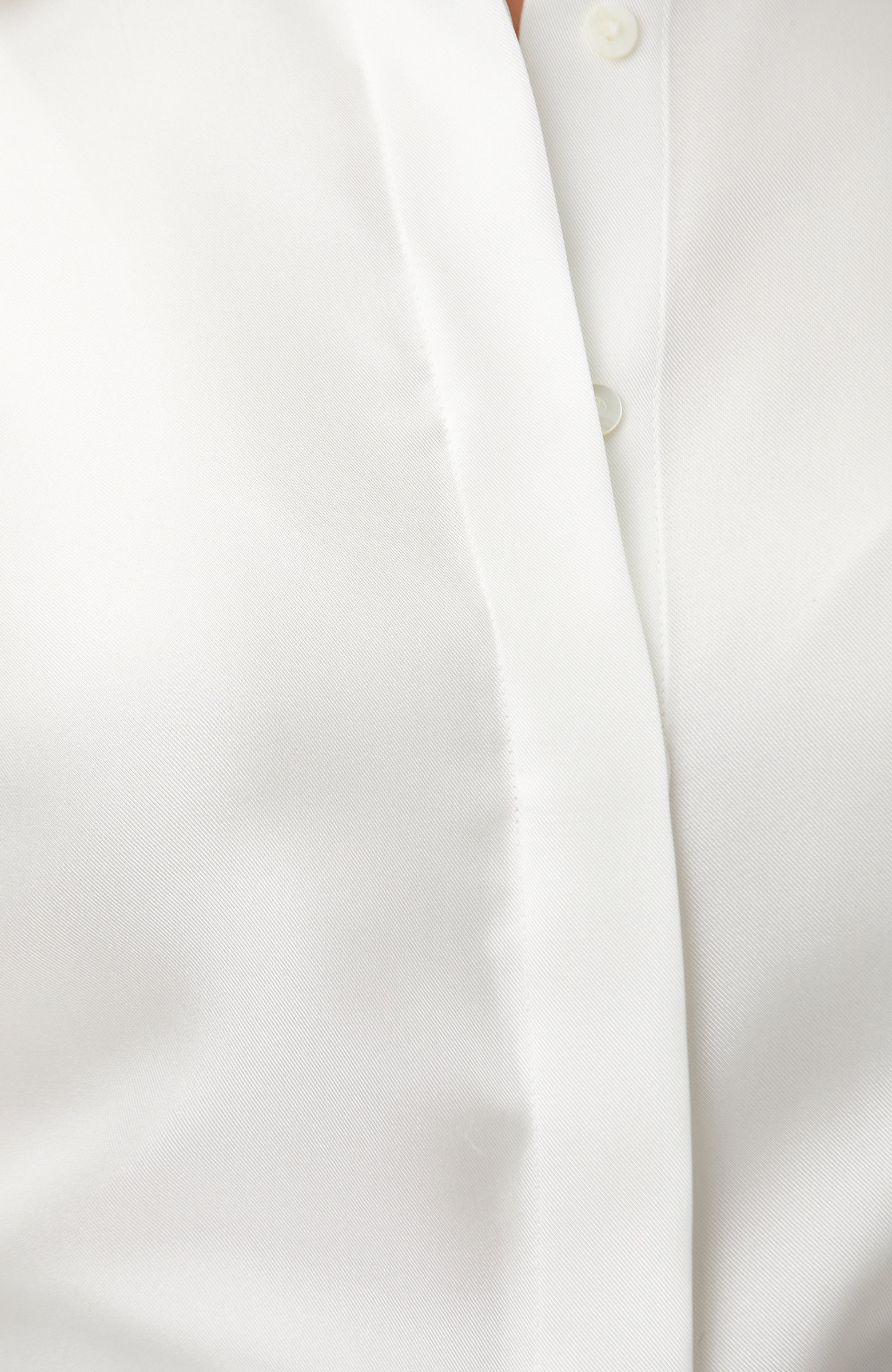 Kırık Beyaz Limited İpek Twill Gömlek