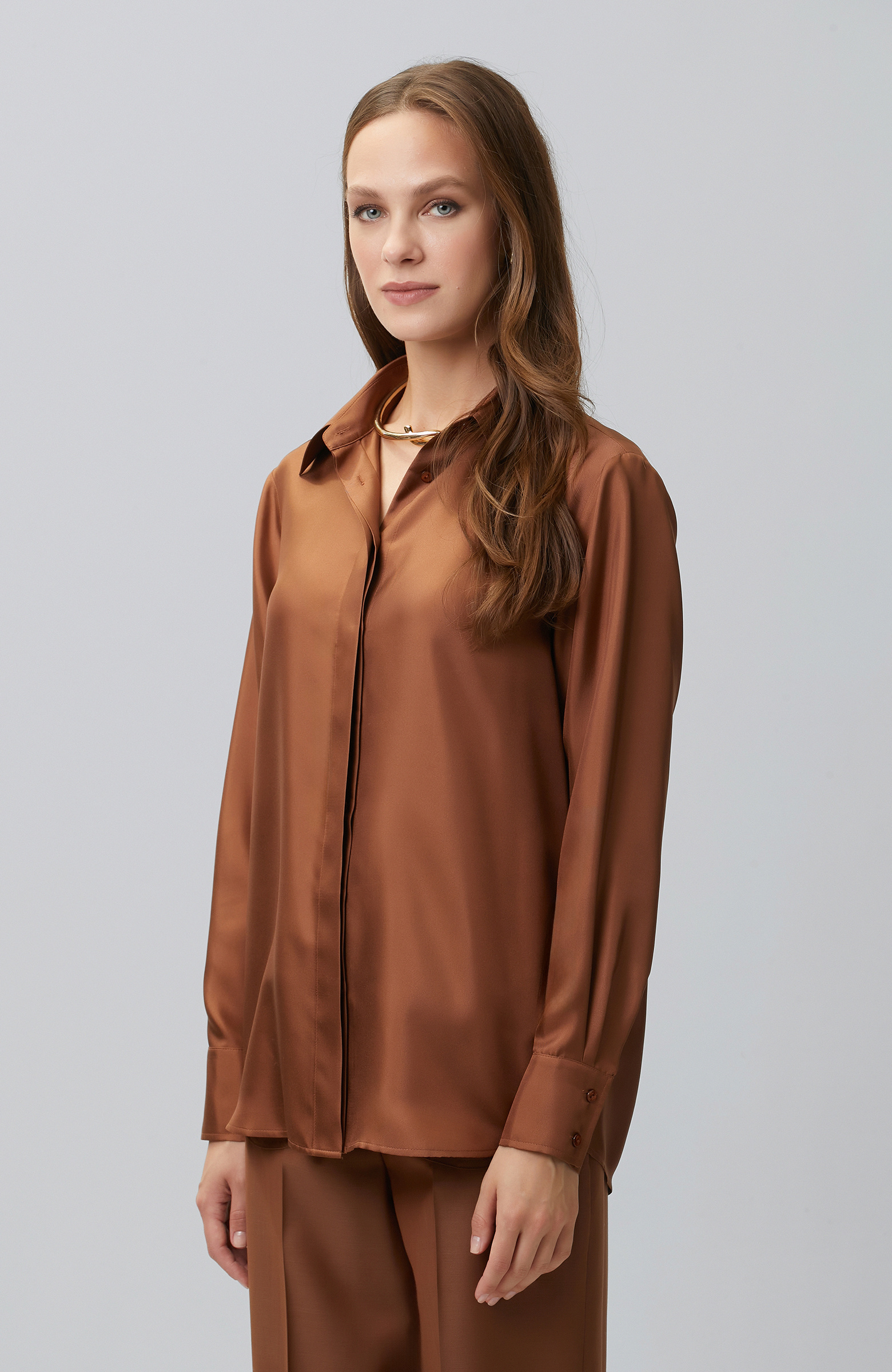 Tarçın Limited İpek Twill Gömlek