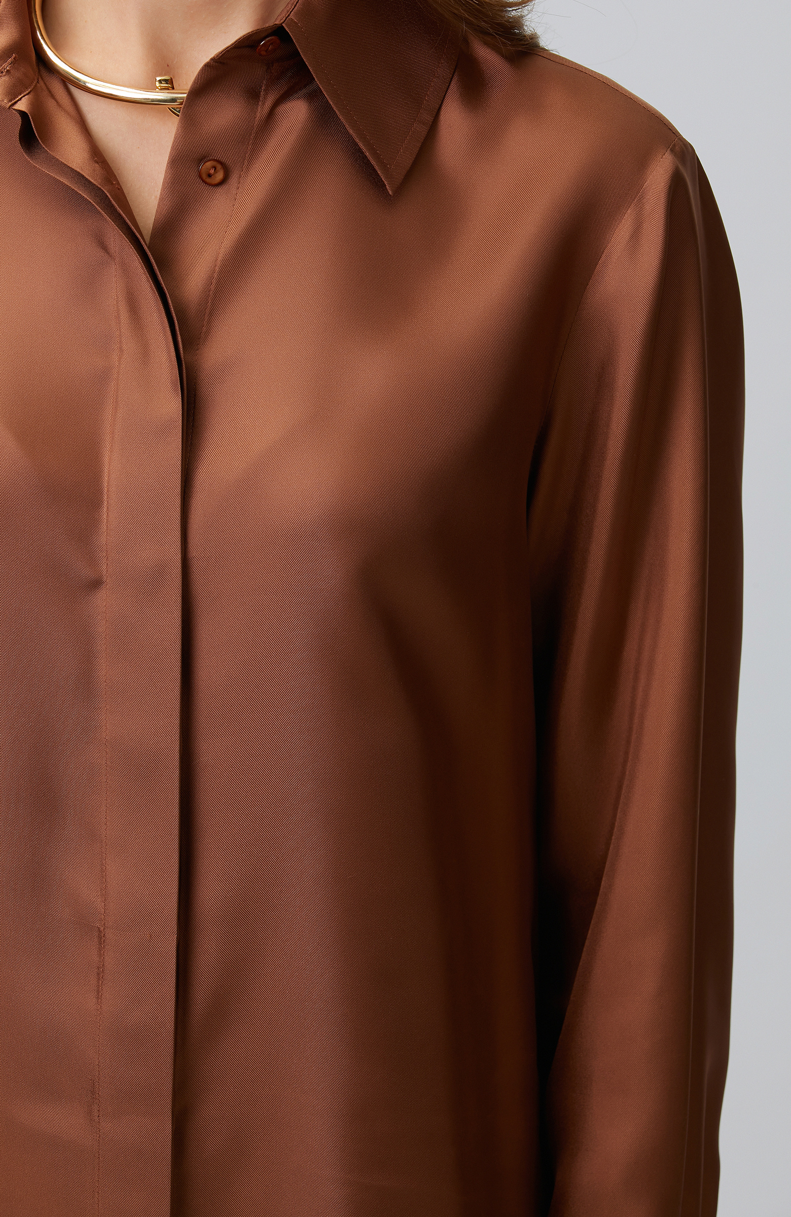 Tarçın Limited İpek Twill Gömlek
