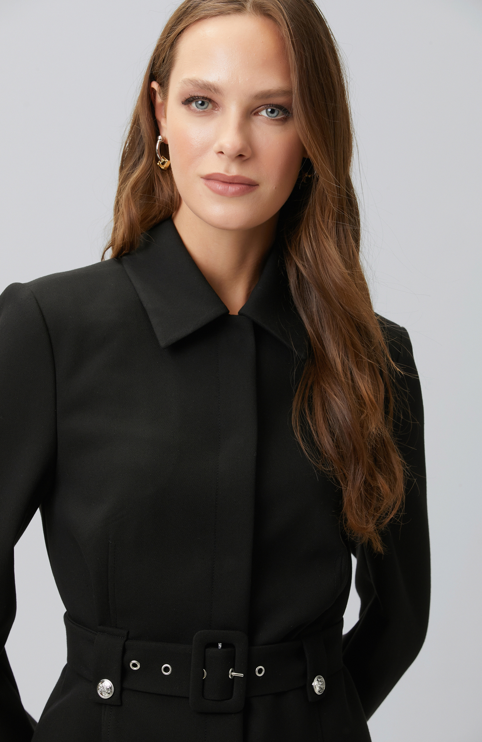 Black Belted Short Jacket