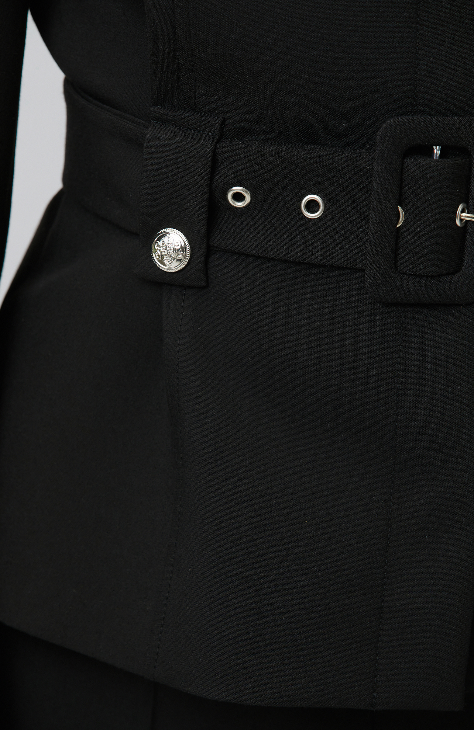 Black Belted Short Jacket