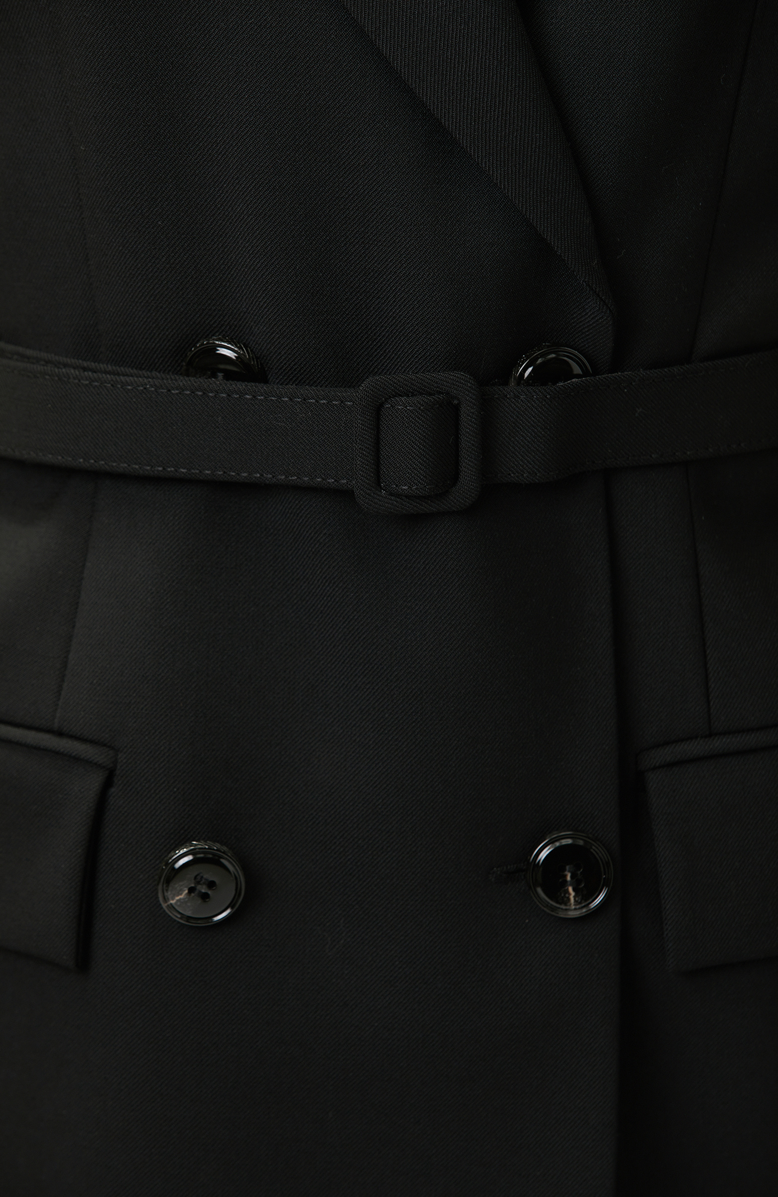 Black Belt Detailed Vest