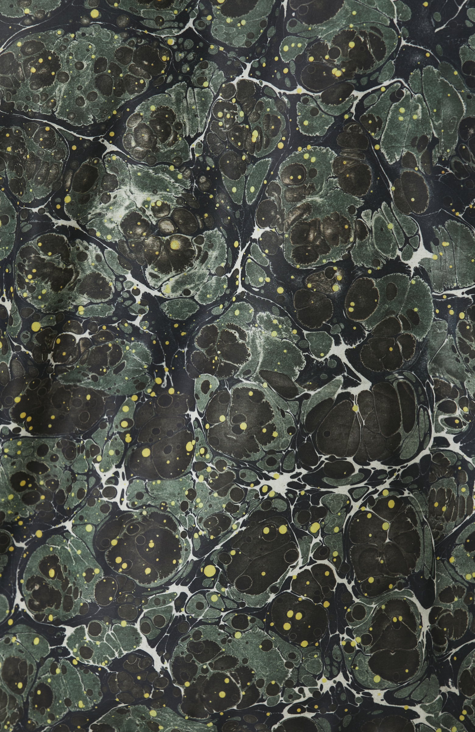 Khaki Marbling Double-Sided Patterned Coat