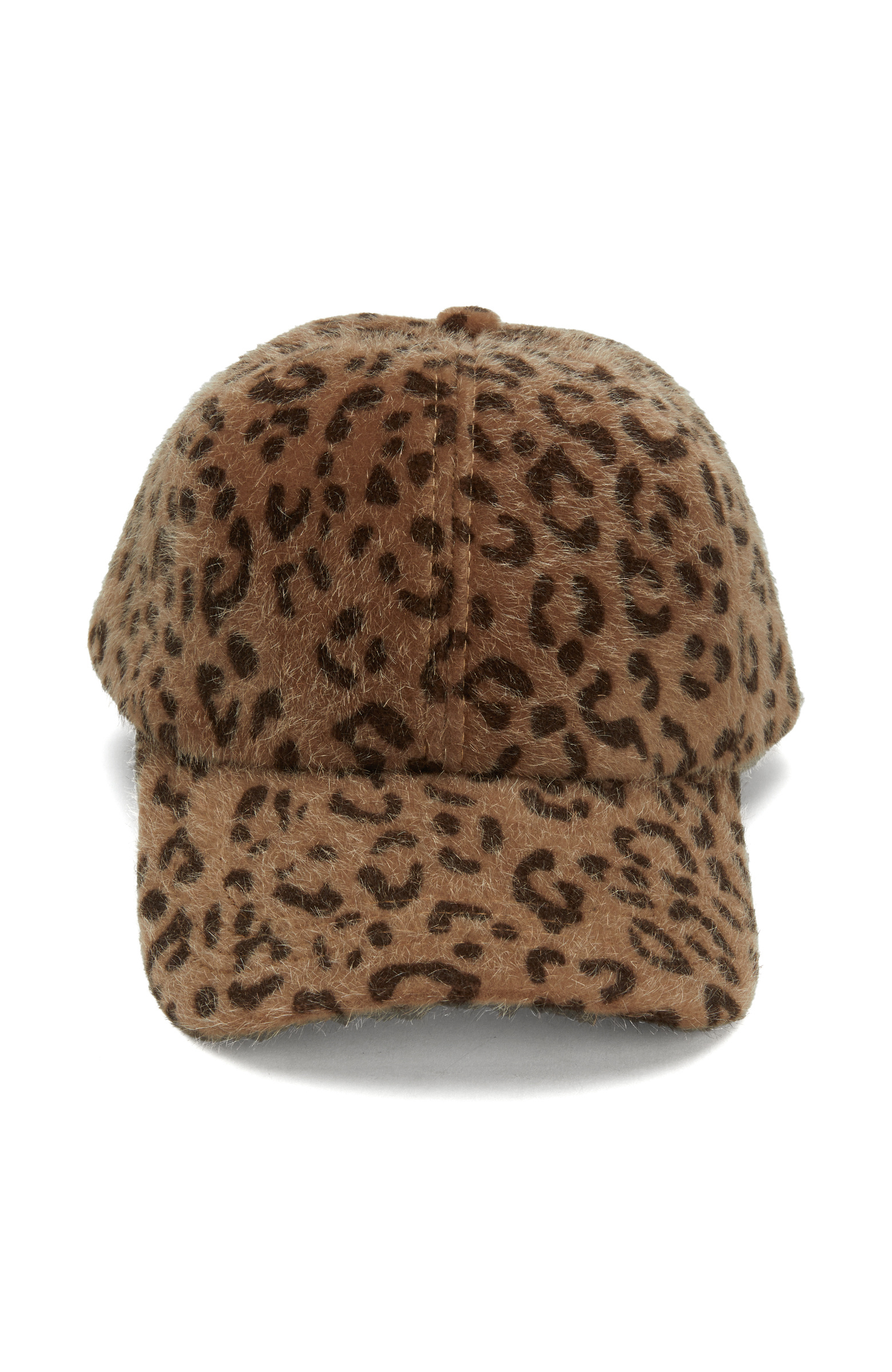 Leopar Desenli Kadın Cap Şapka