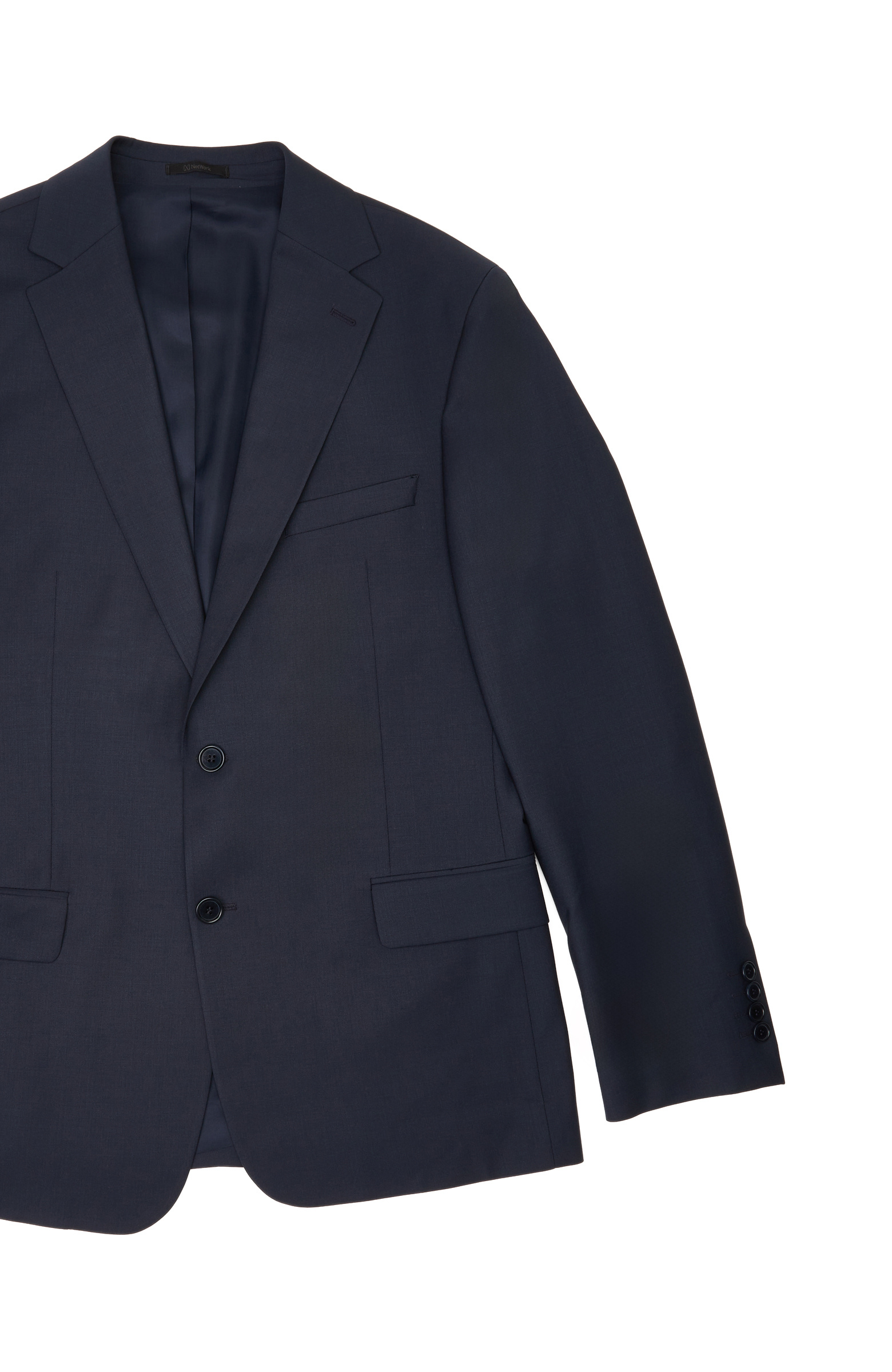 Lacivert Slim Fit Yün Mix Takım Elbise