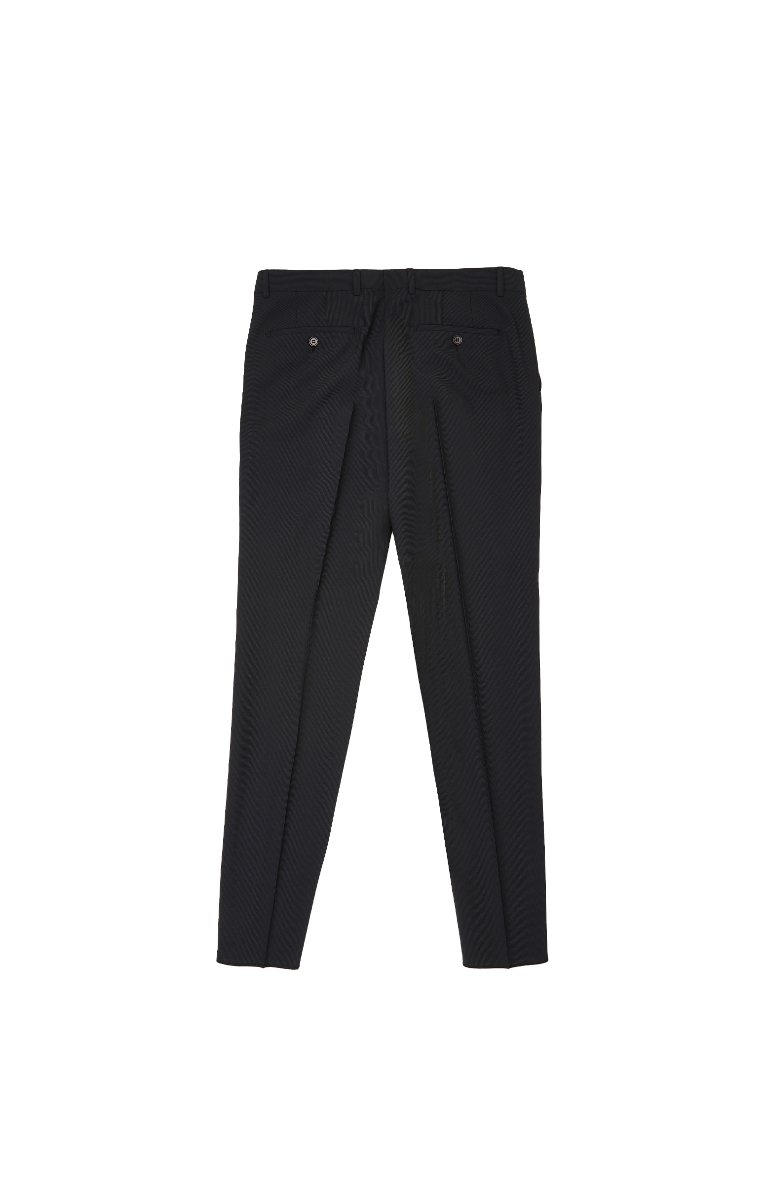 Slim Fit Siyah Piplapel Yaka Çizgili Takım Elbise