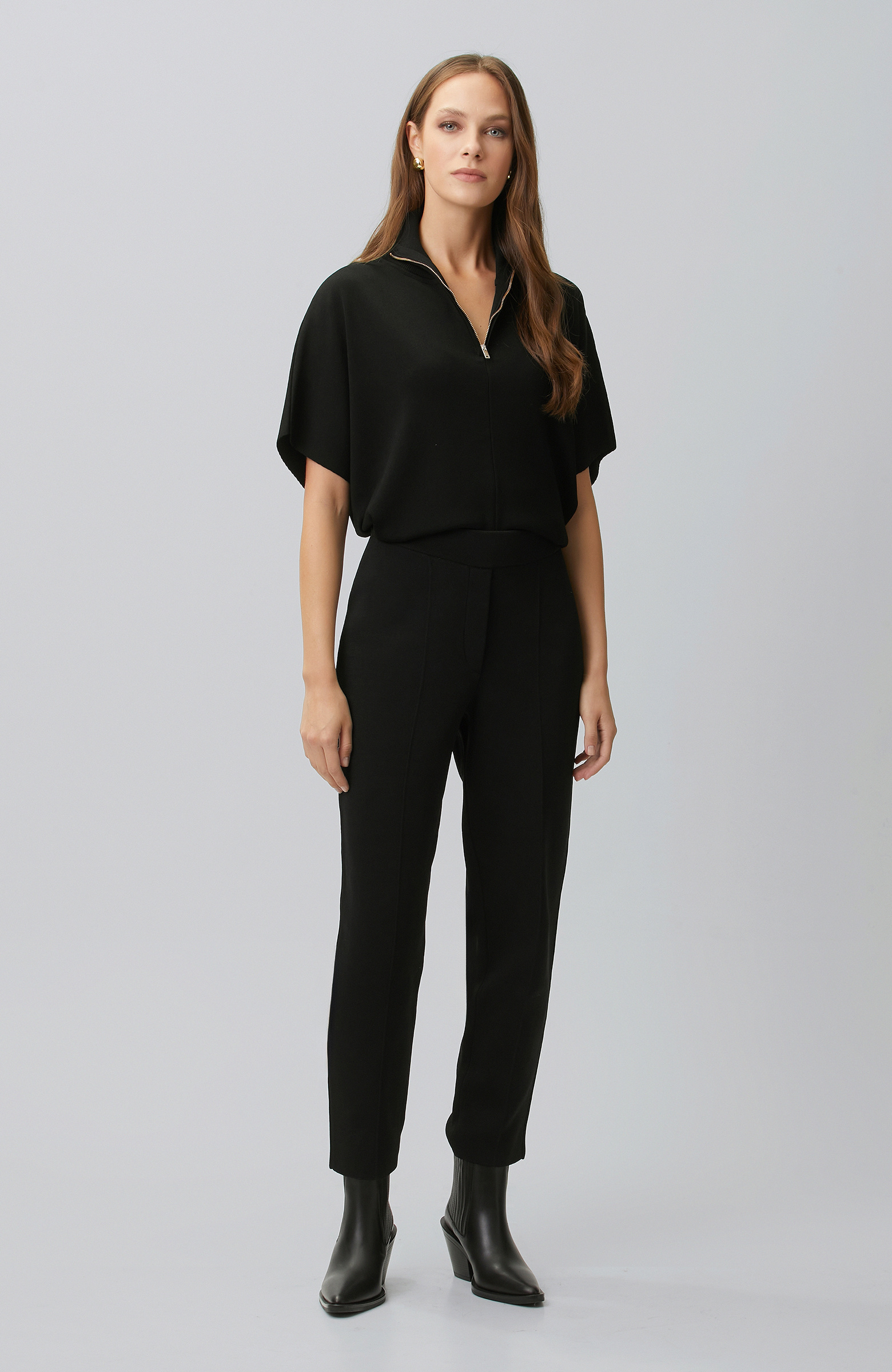 Black Knitwear Trousers