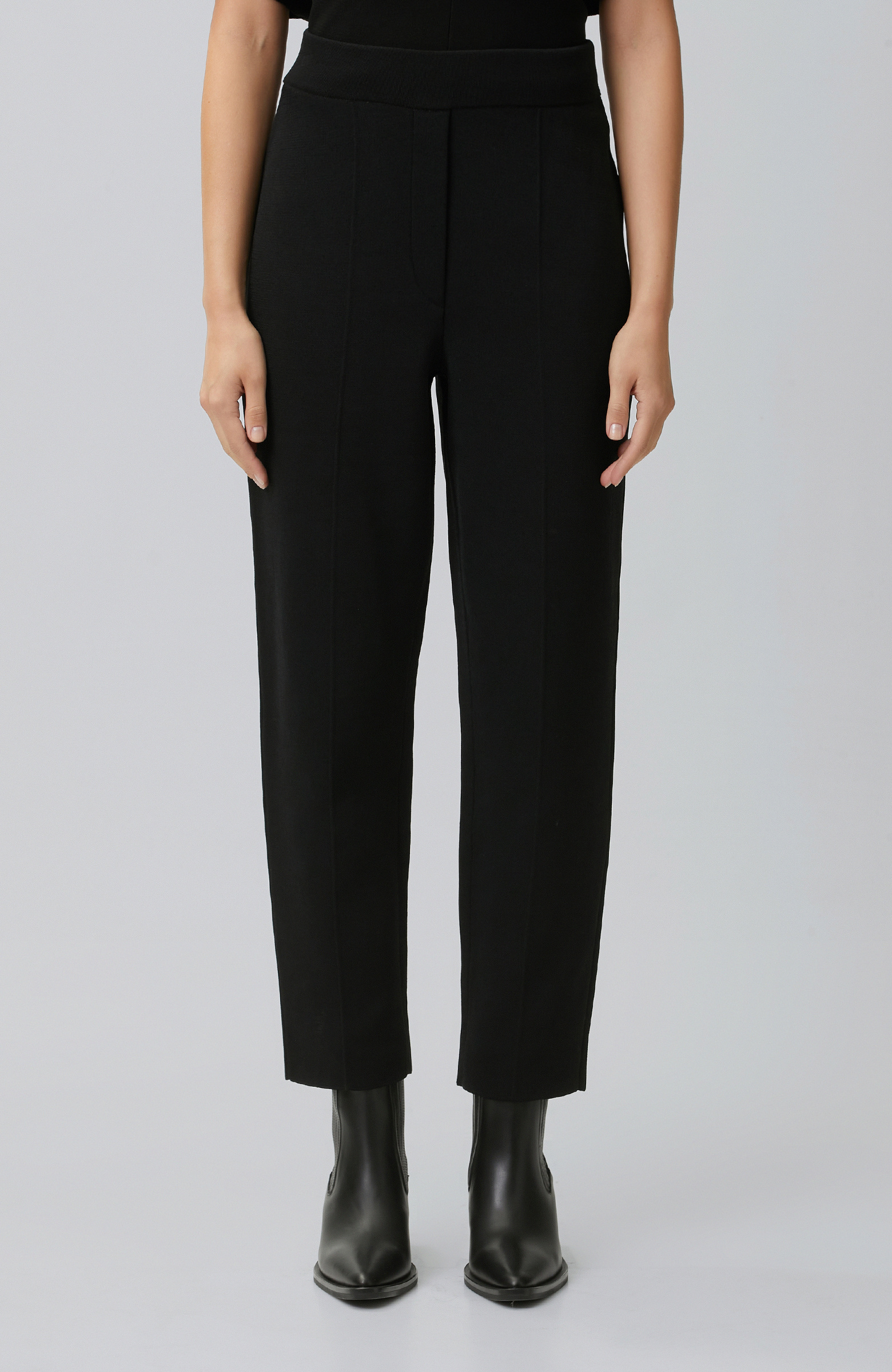 Black Knitwear Trousers
