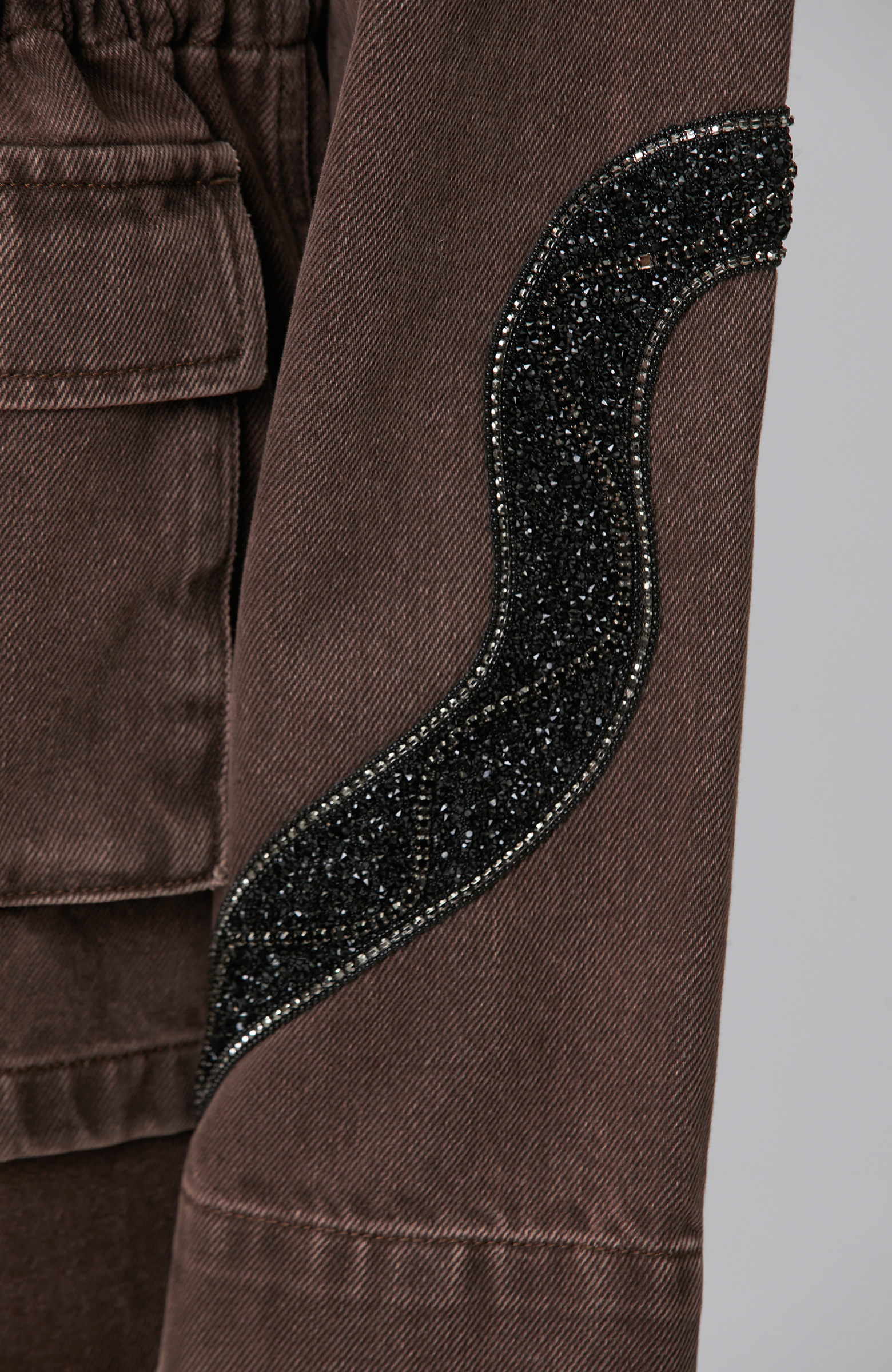 Regular Fit; Ceket Yaka; Cepli; Patch Detaylı; Denim Mont