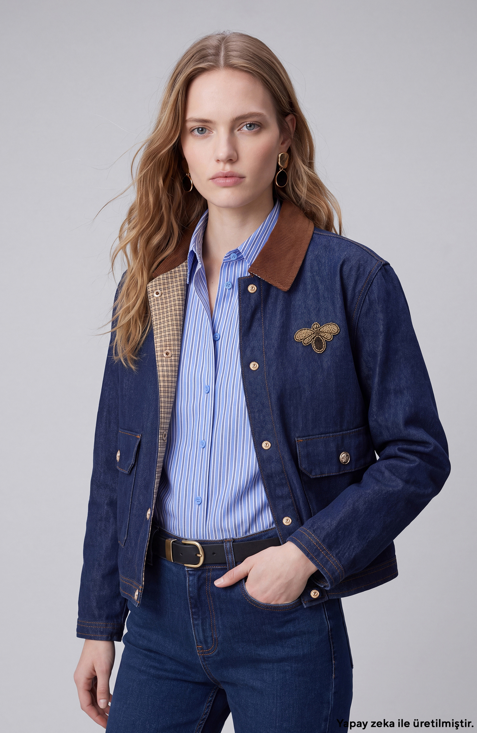 Indigo Yaka Garnili Denim Mont