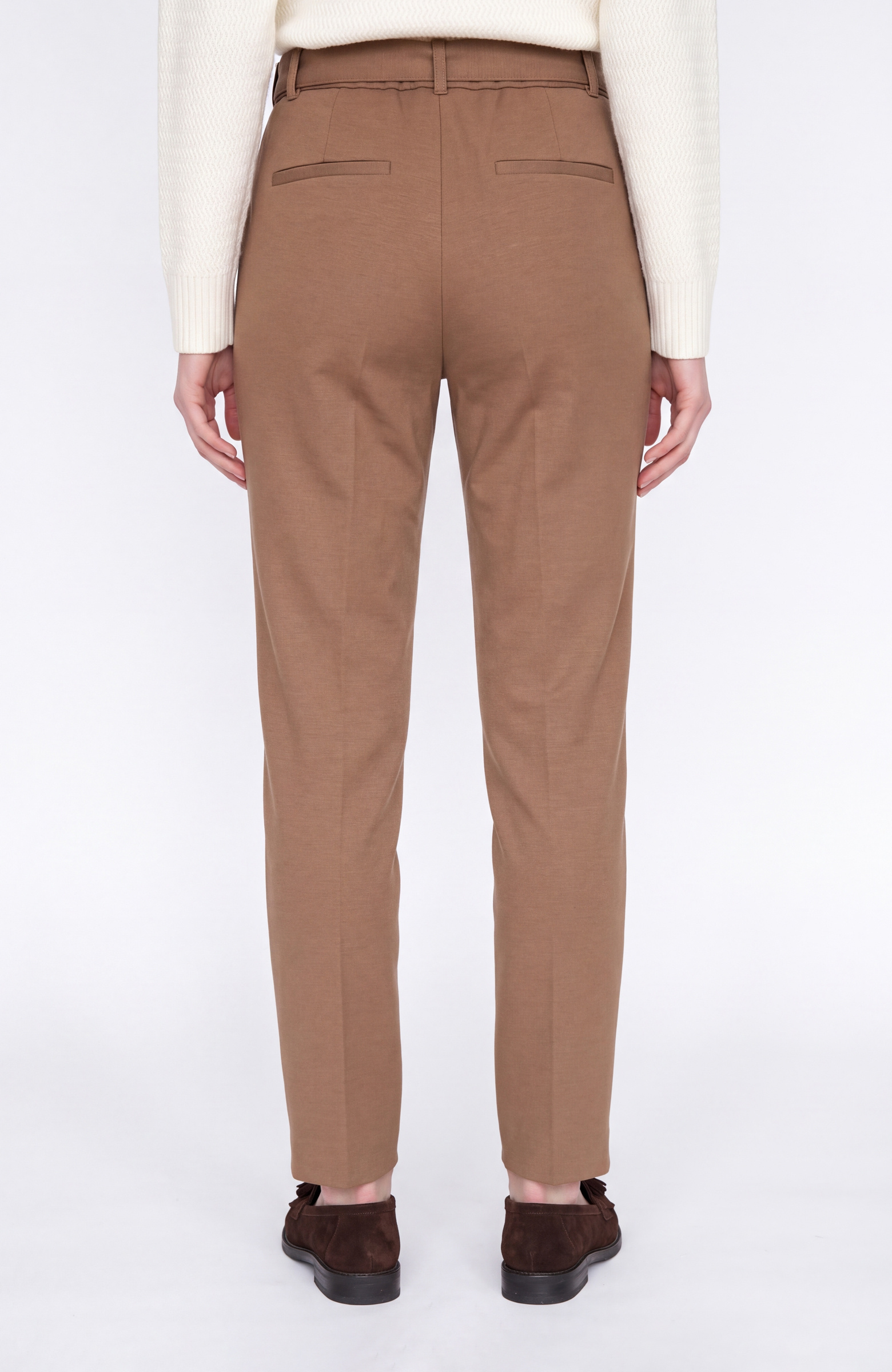 Vizon Kemer Detaylı Örme Casual Pantolon