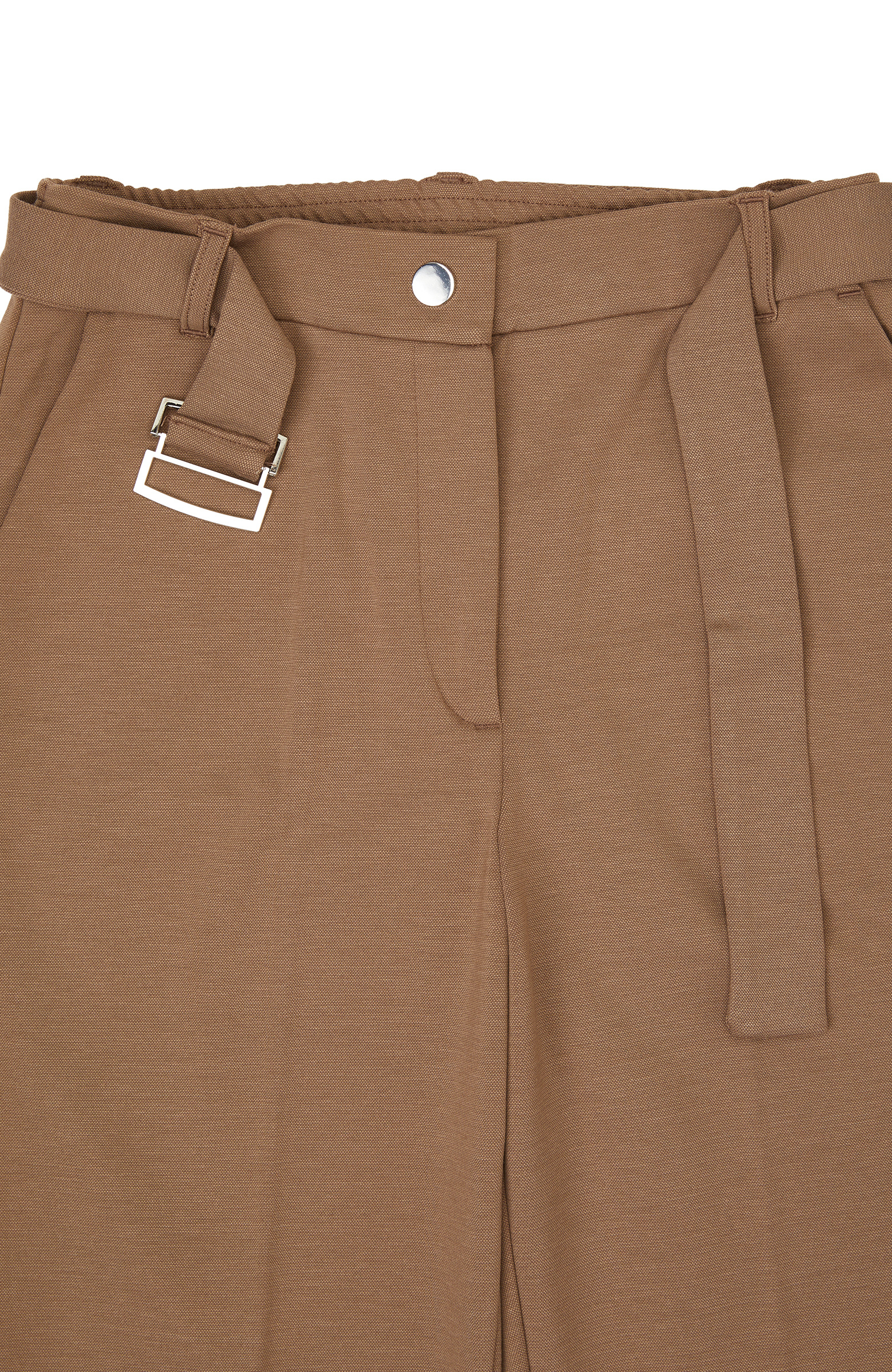 Vizon Kemer Detaylı Örme Casual Pantolon