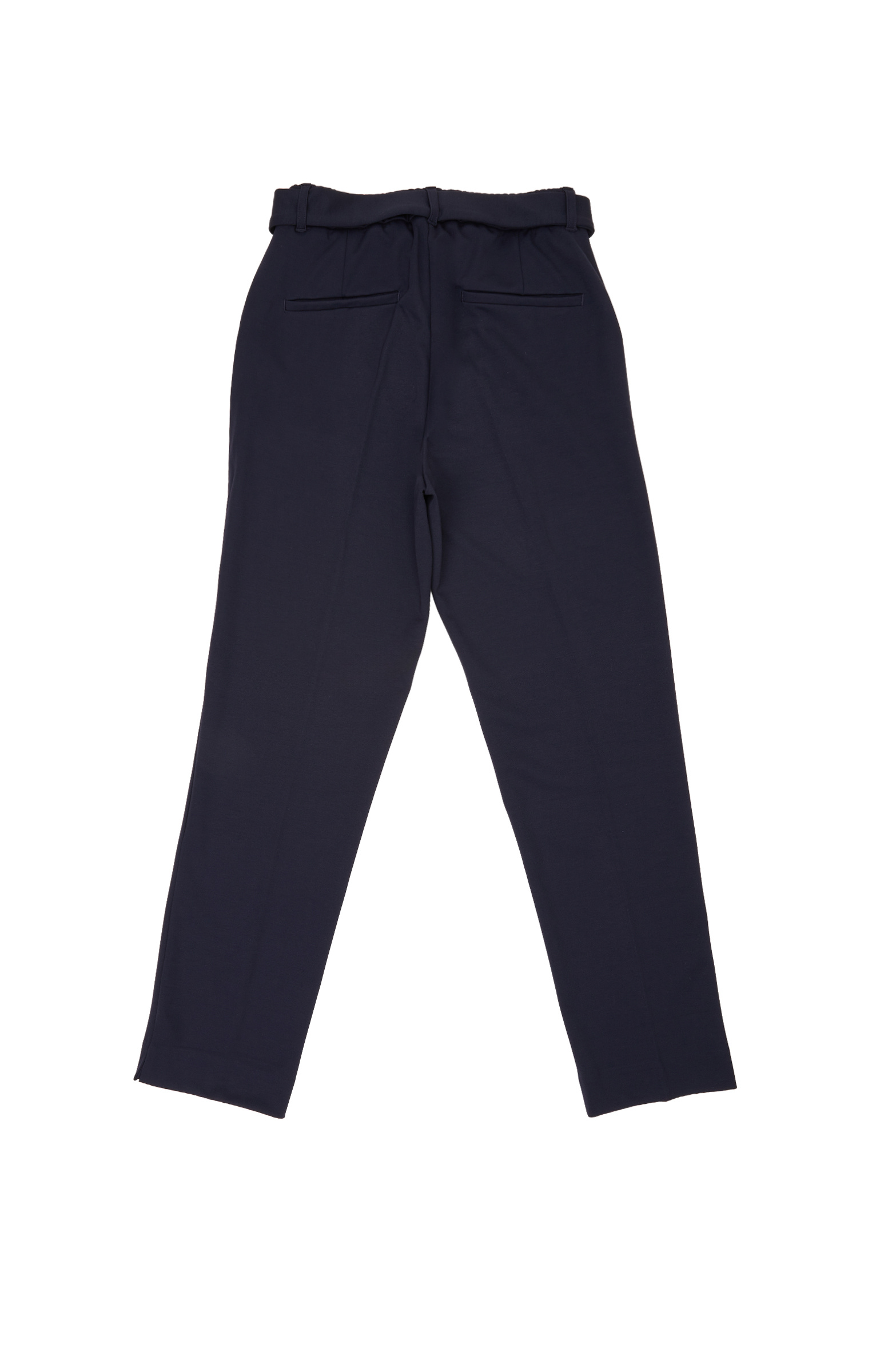 Lacivert Kemer Detaylı Örme Casual Pantolon