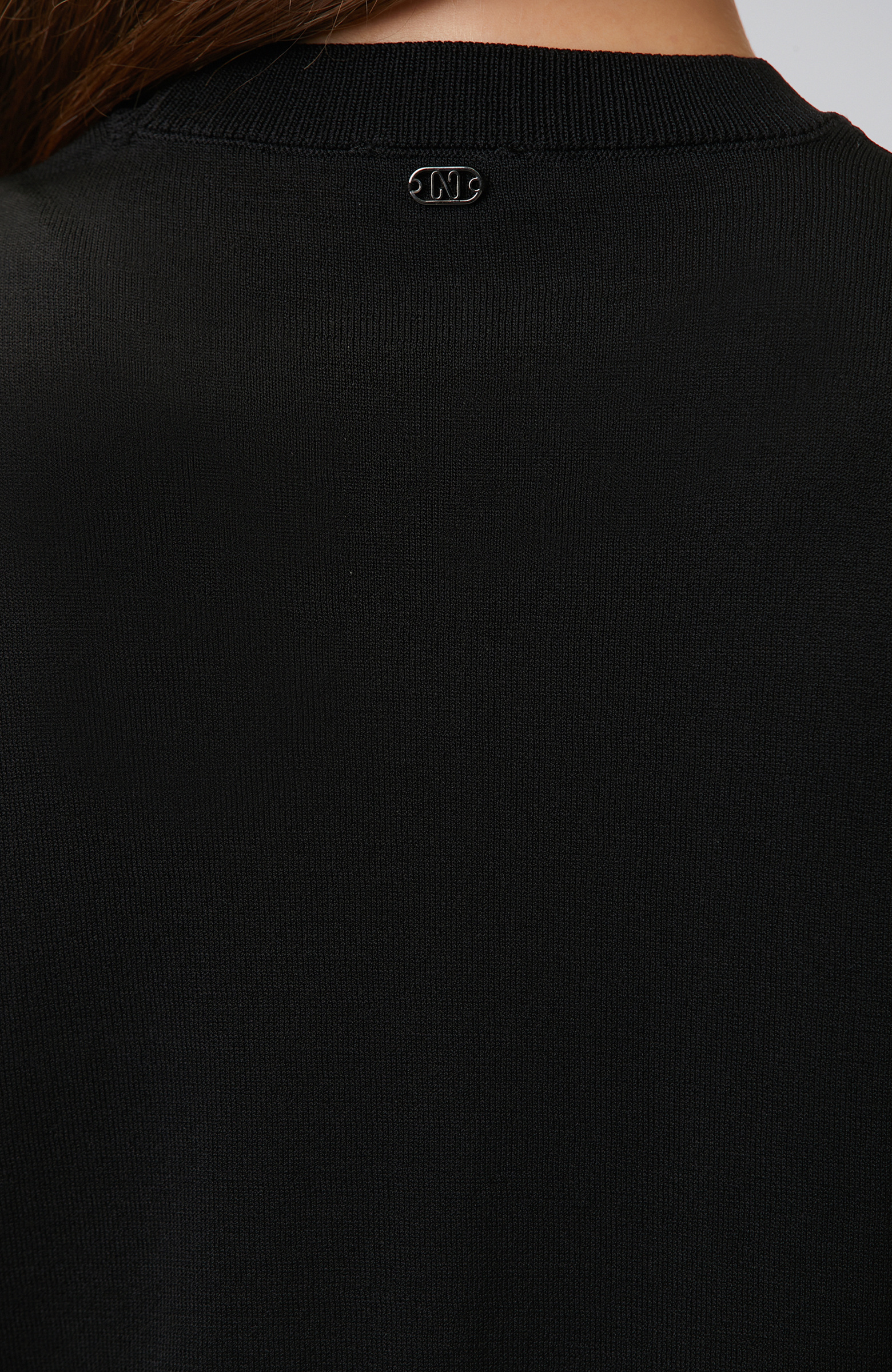 Siyah Rayon Basic Kazak