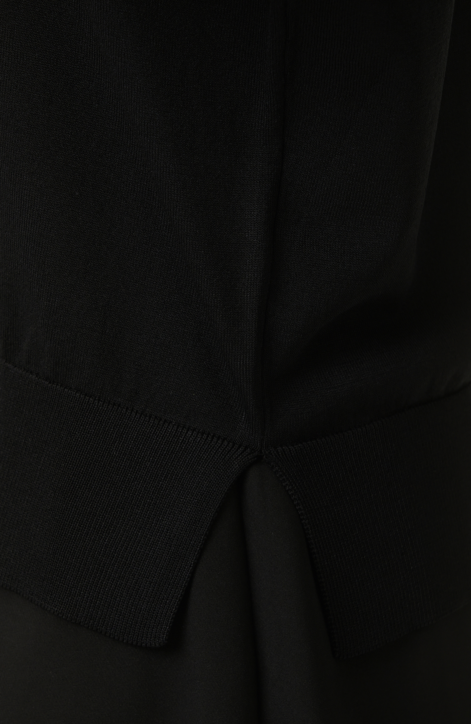 Siyah Rayon Basic Kazak
