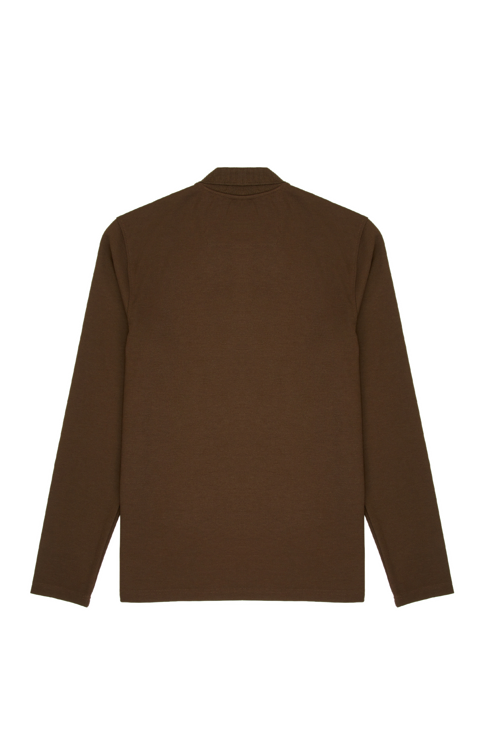 Haki Logolu Çıtçıtlı Polo Yaka Sweatshirt
