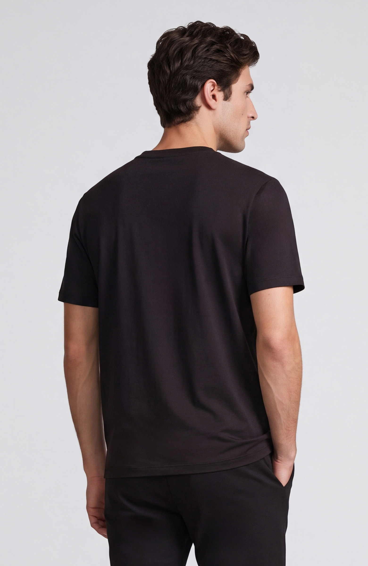 Siyah Kısa Kol Basic T-shirt