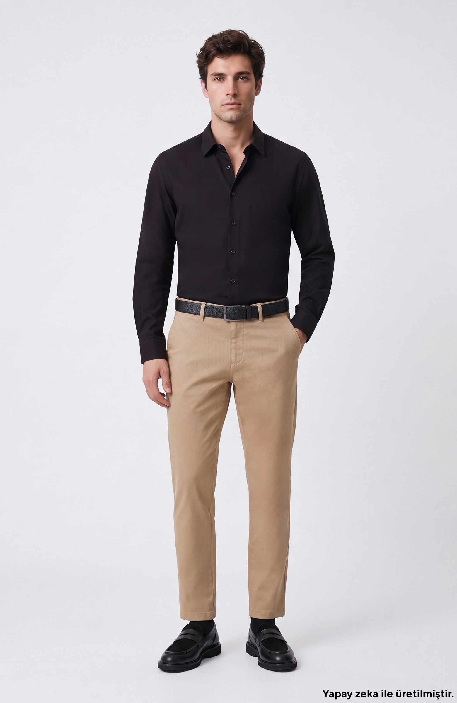 Siyah Slim Fit Gömlek
