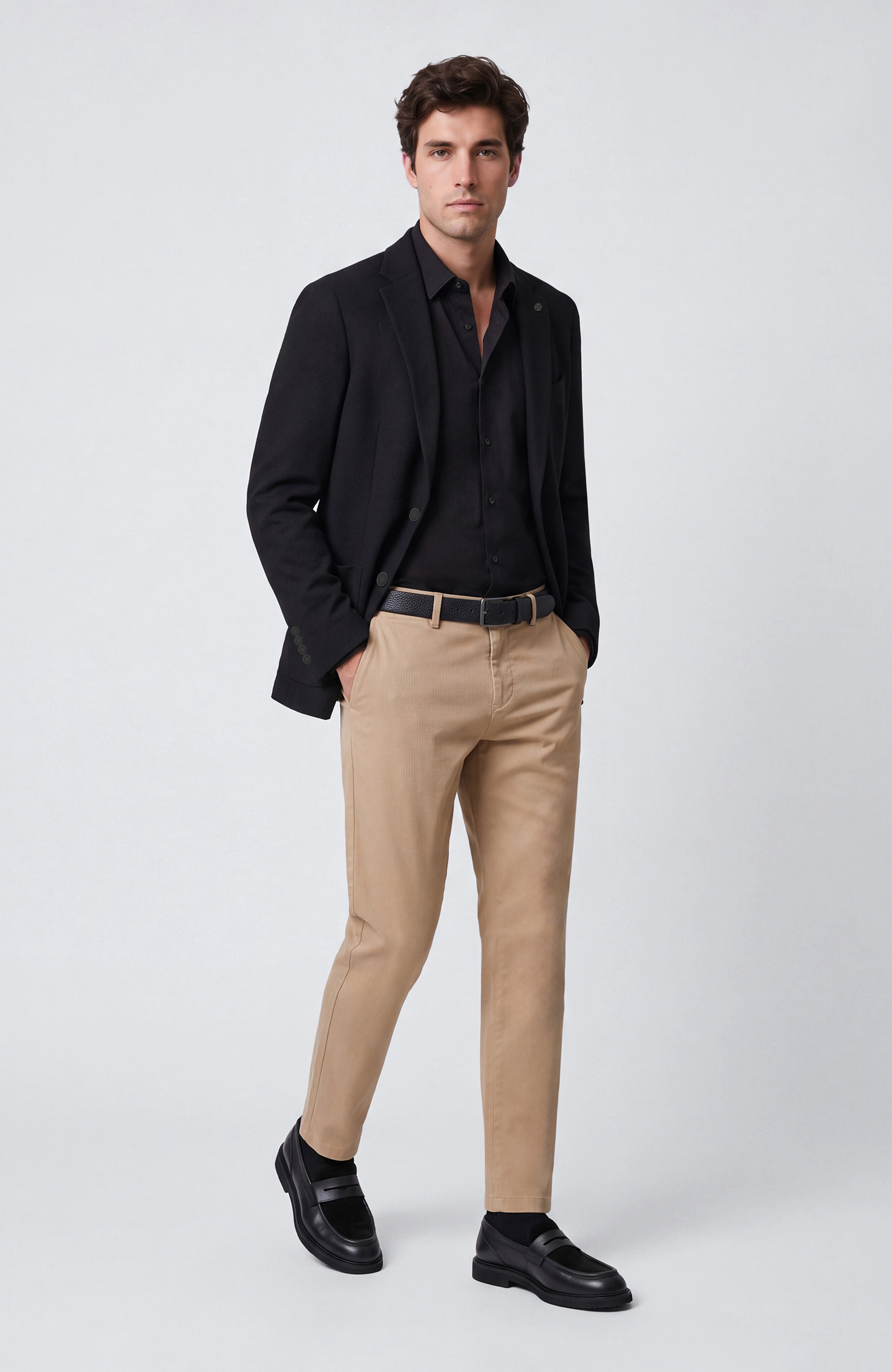 Siyah Slim Fit Gömlek