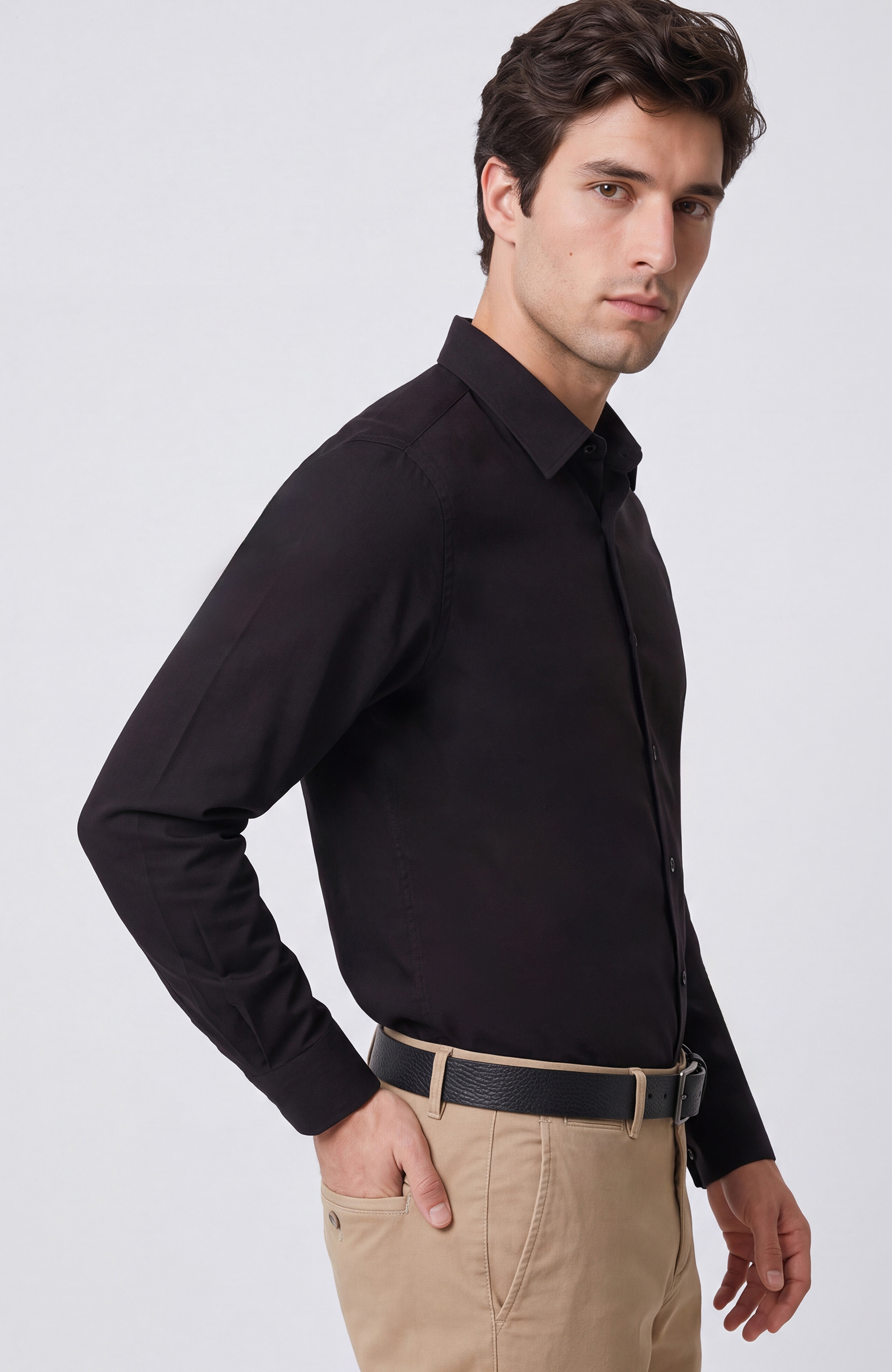 Siyah Slim Fit Gömlek