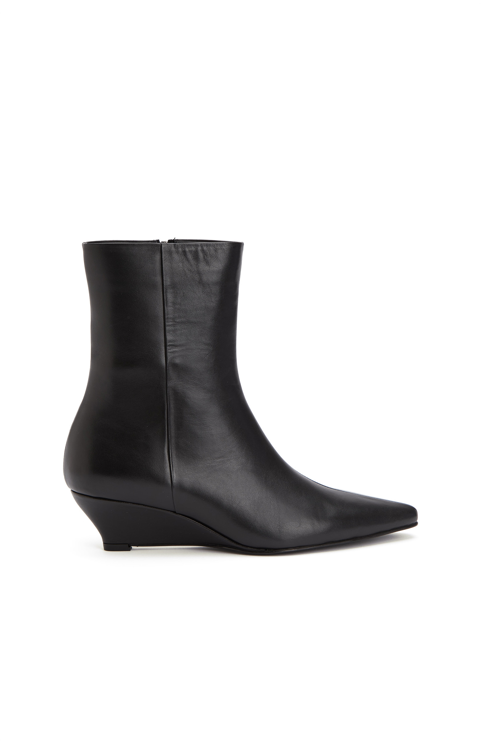 Black Feta Heeled Women's Boots