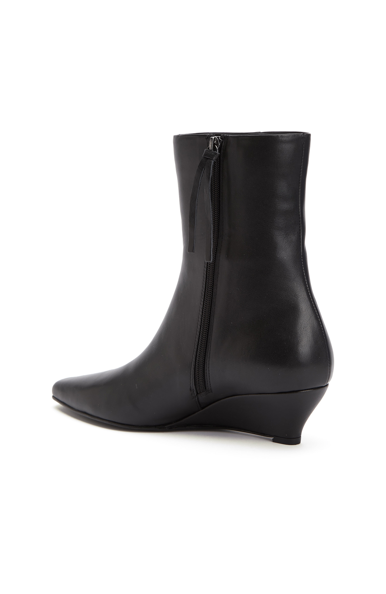 Black Feta Heeled Women's Boots