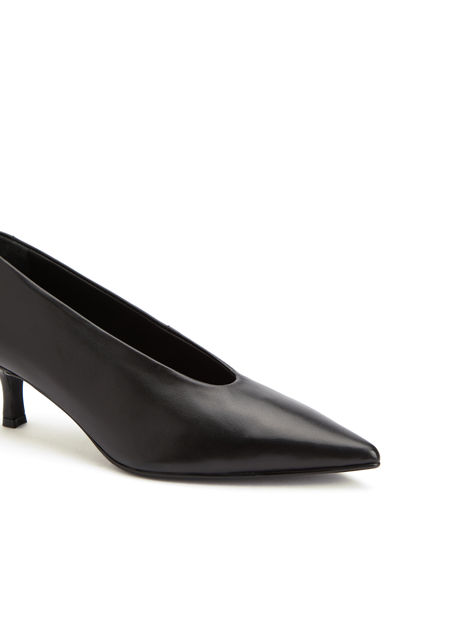 Siyah Deri Stiletto