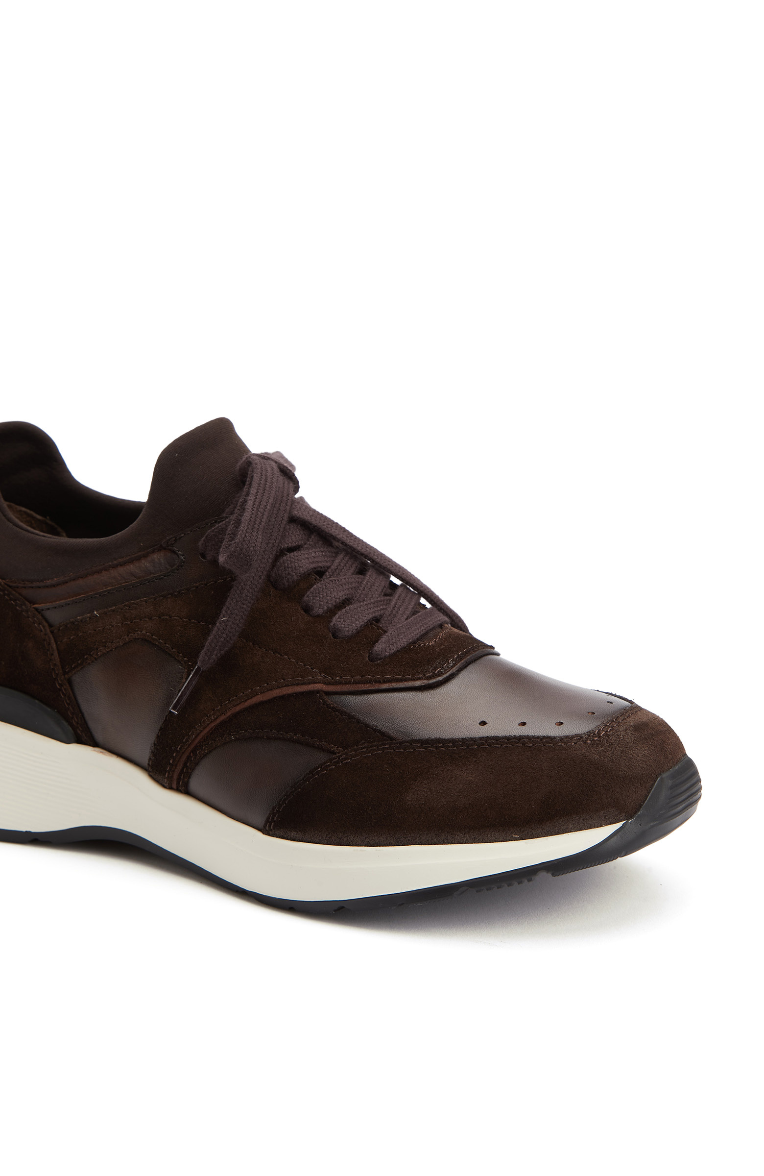 Kahverengi Süet Garnili Erkek Sneaker