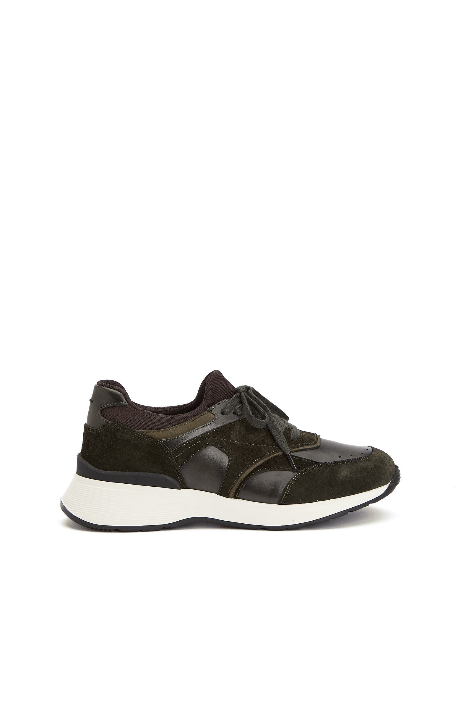 Haki Süet Garnili Erkek Sneaker