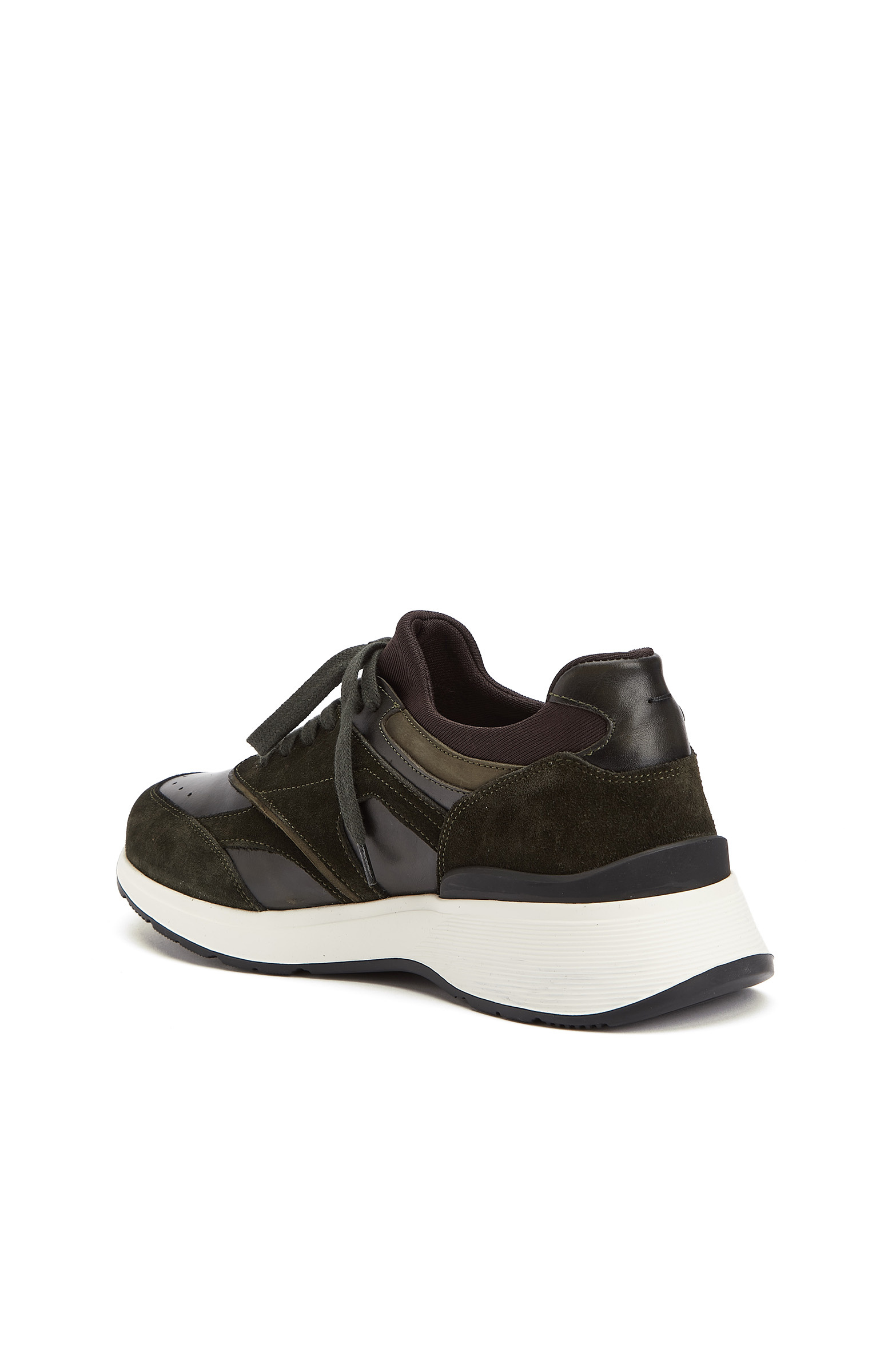 Haki Süet Garnili Erkek Sneaker