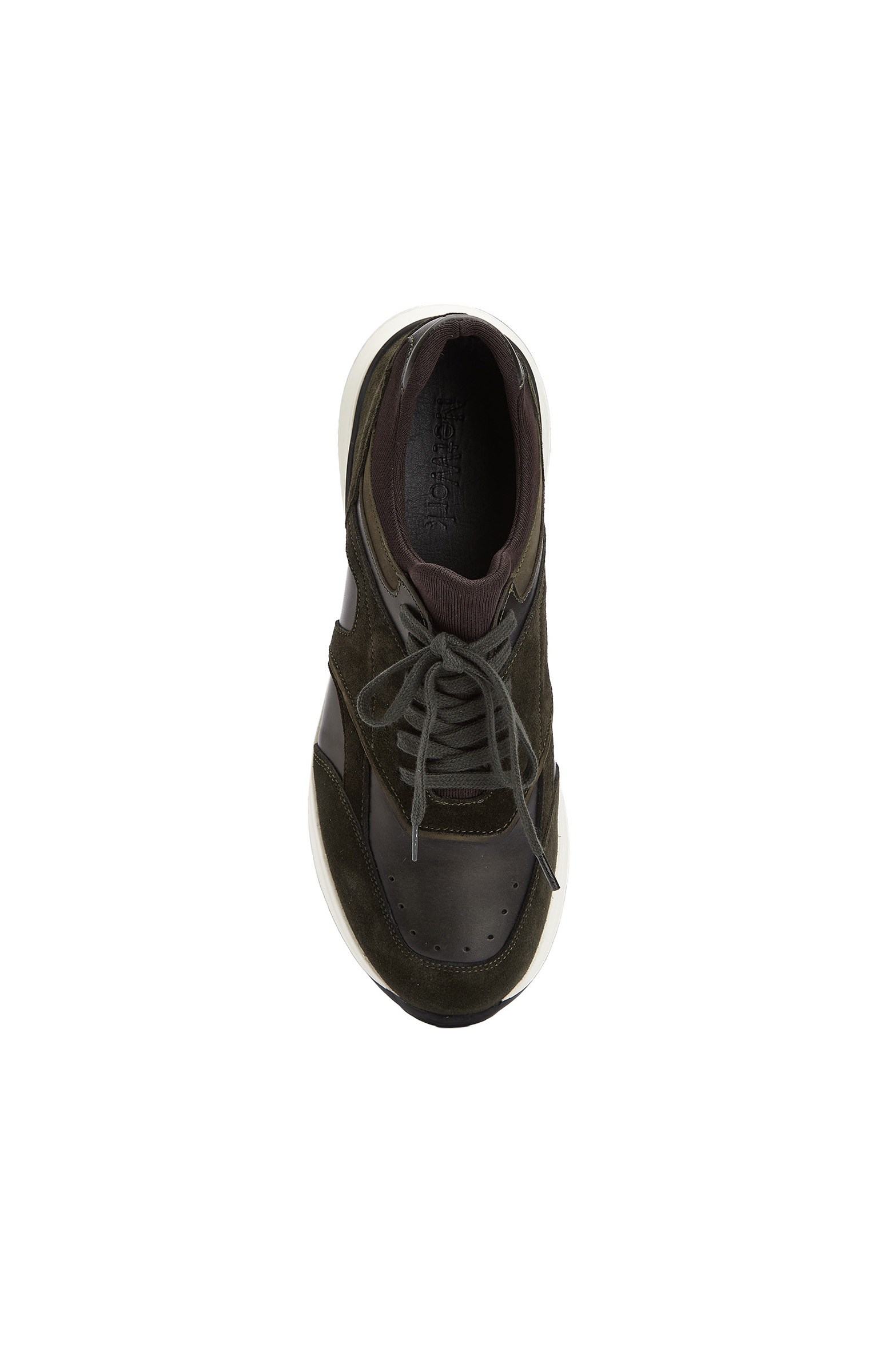 Haki Süet Garnili Erkek Sneaker