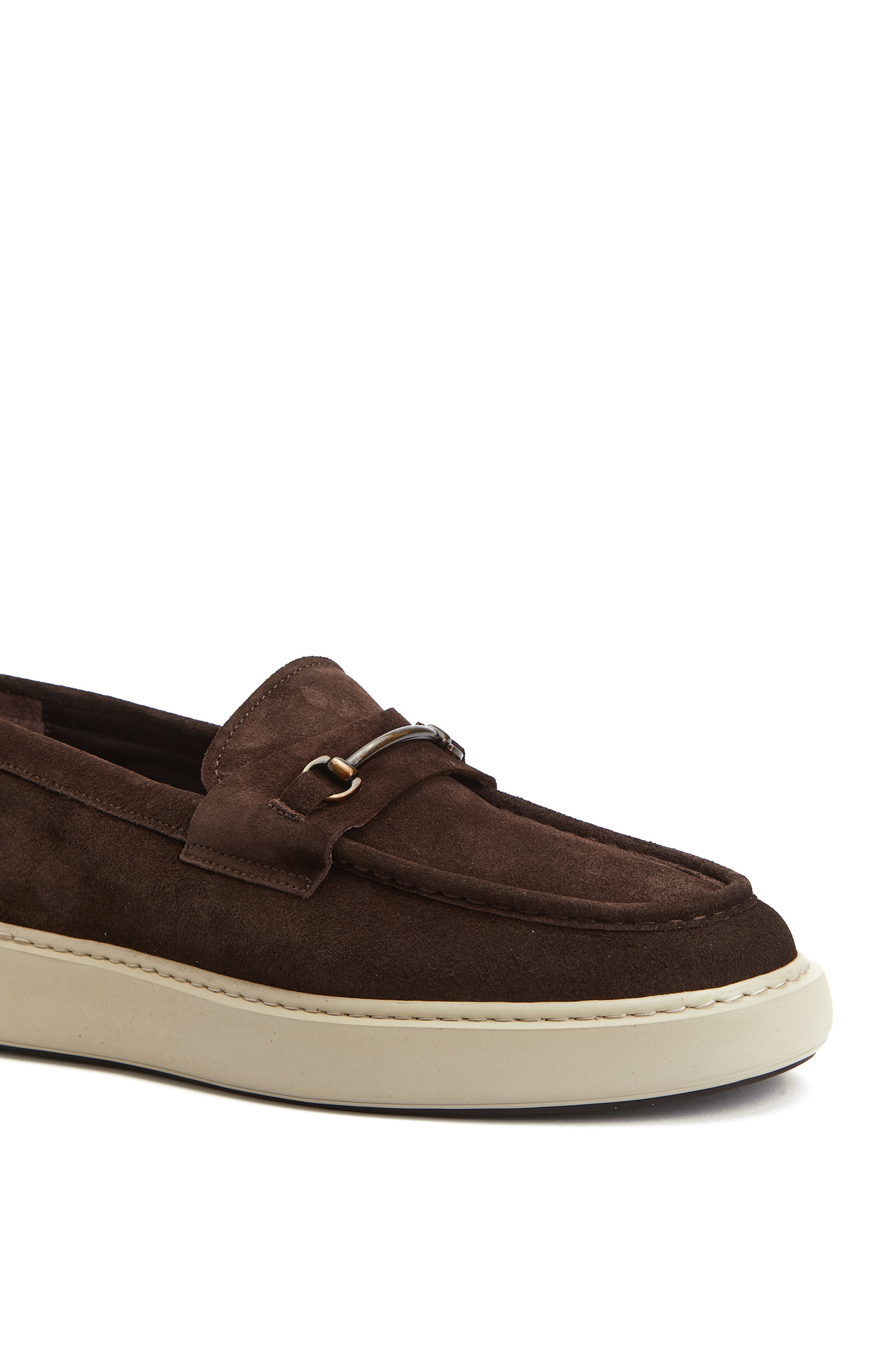 Kahverengi Toka Detaylı Erkek Süet Loafer