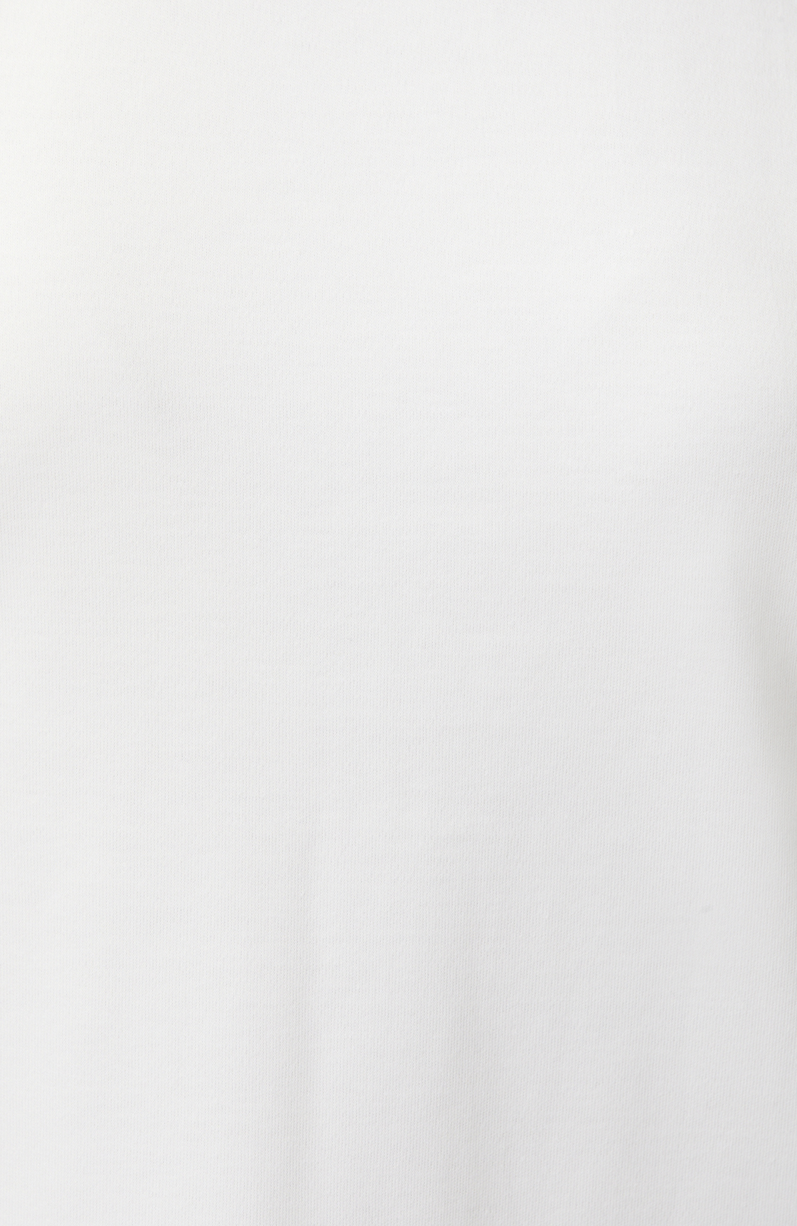 Beyaz Bisiklet Yaka Basic Sweatshirt