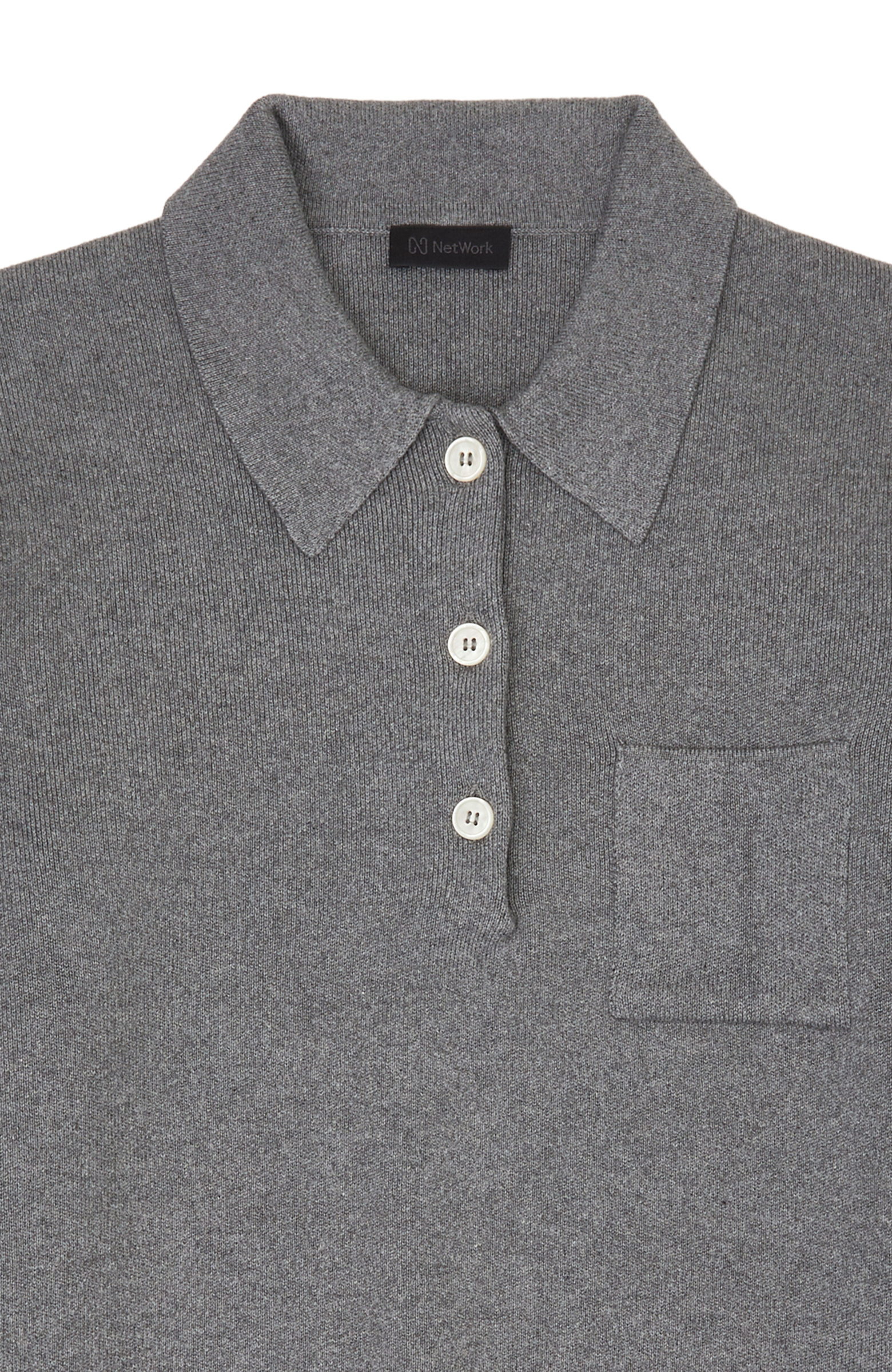 Gri Polo Yaka Kazak