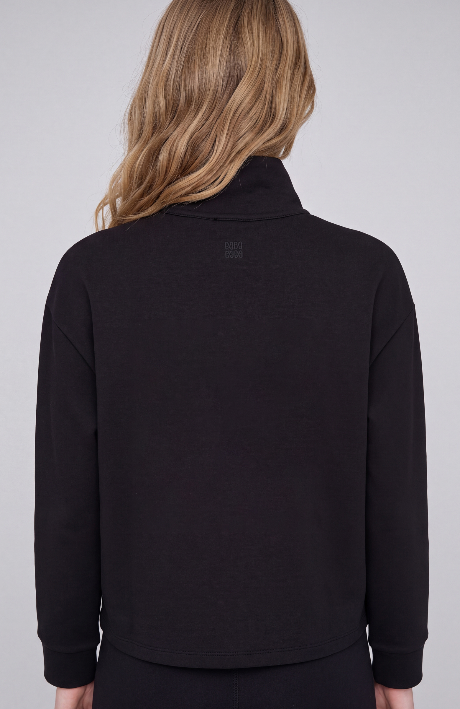 Siyah Fermuar Detaylı Sweatshirt