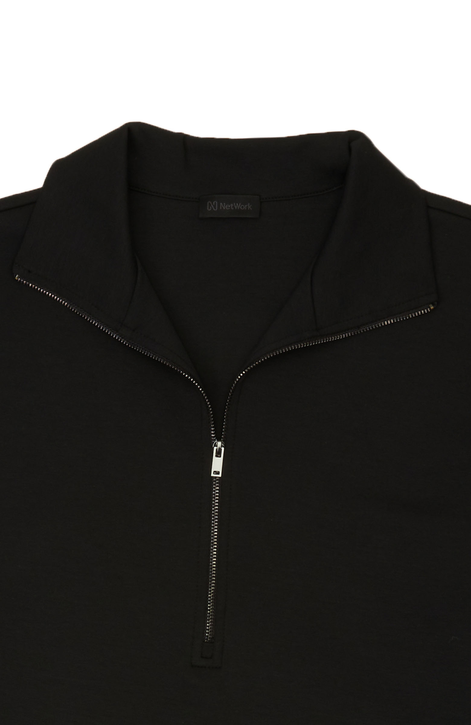 Siyah Fermuar Detaylı Sweatshirt