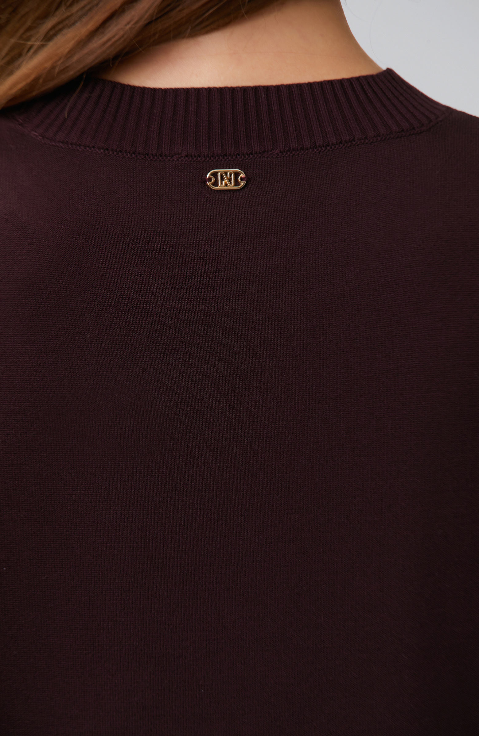 Bordo Bisiklet Yaka Basic Kazak