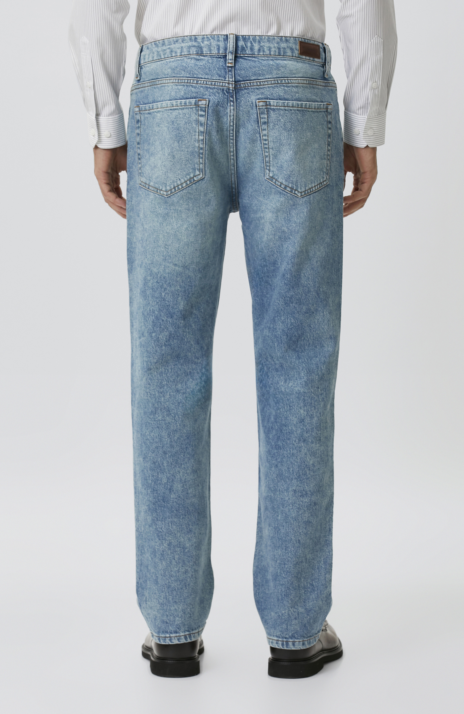 Açık Mavi Straight Fit Denim Pantolon