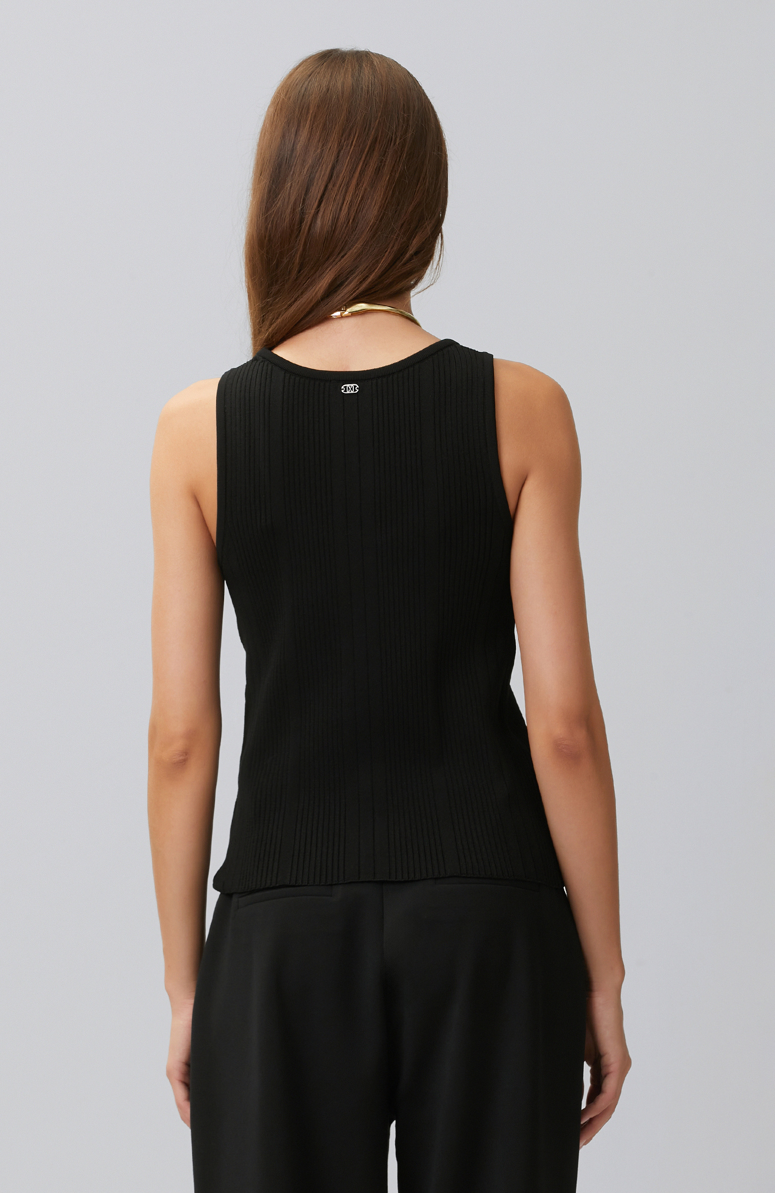 Siyah Askılı Rayon Atlet