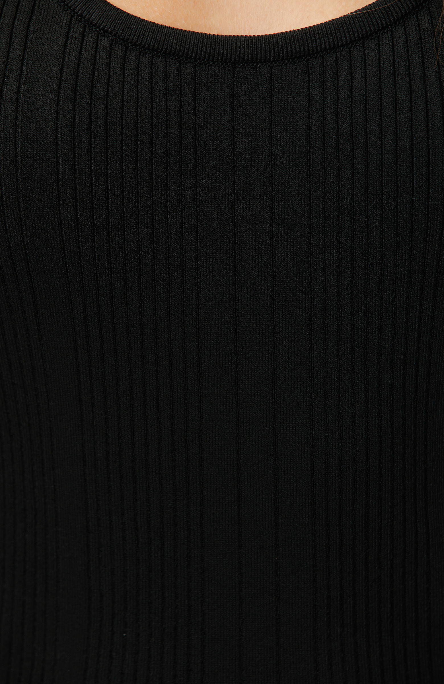 Siyah Askılı Rayon Atlet